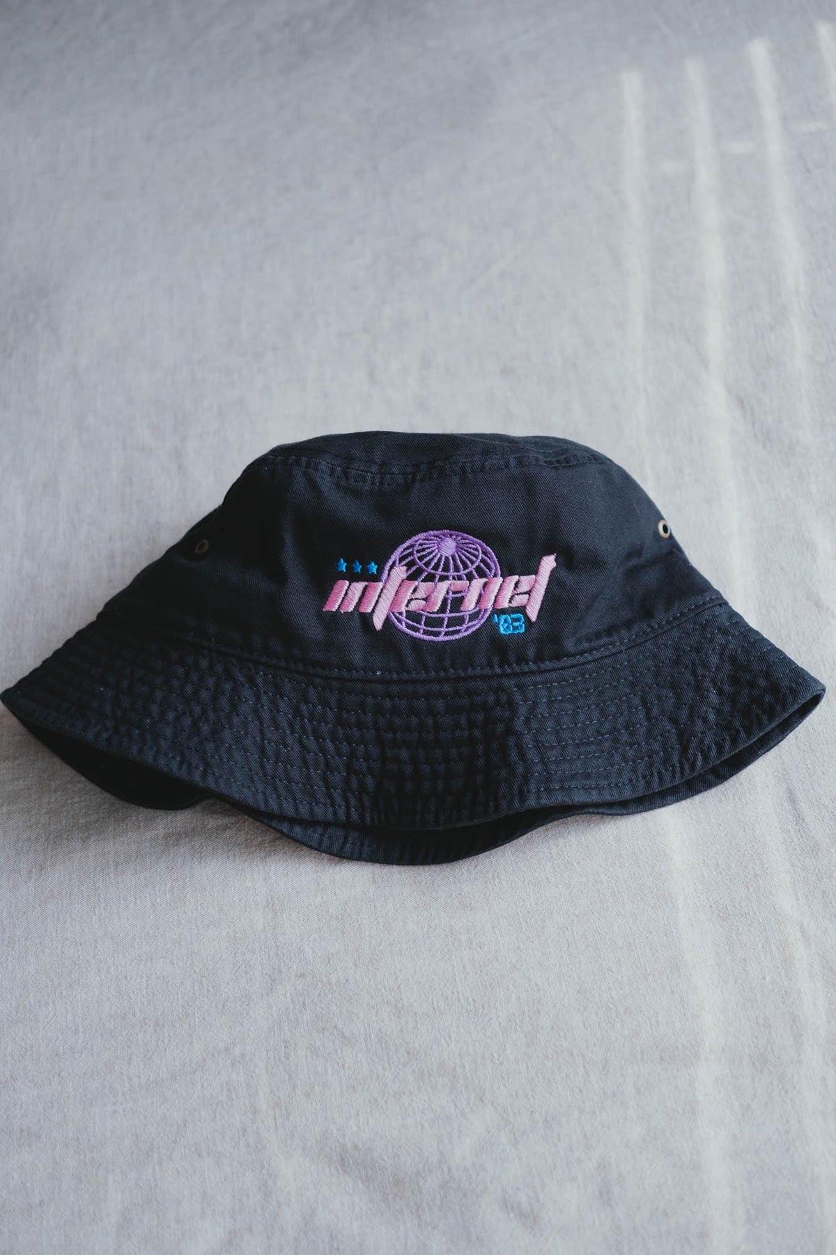 Internet Y2K Style Embroidered Bucket Hat