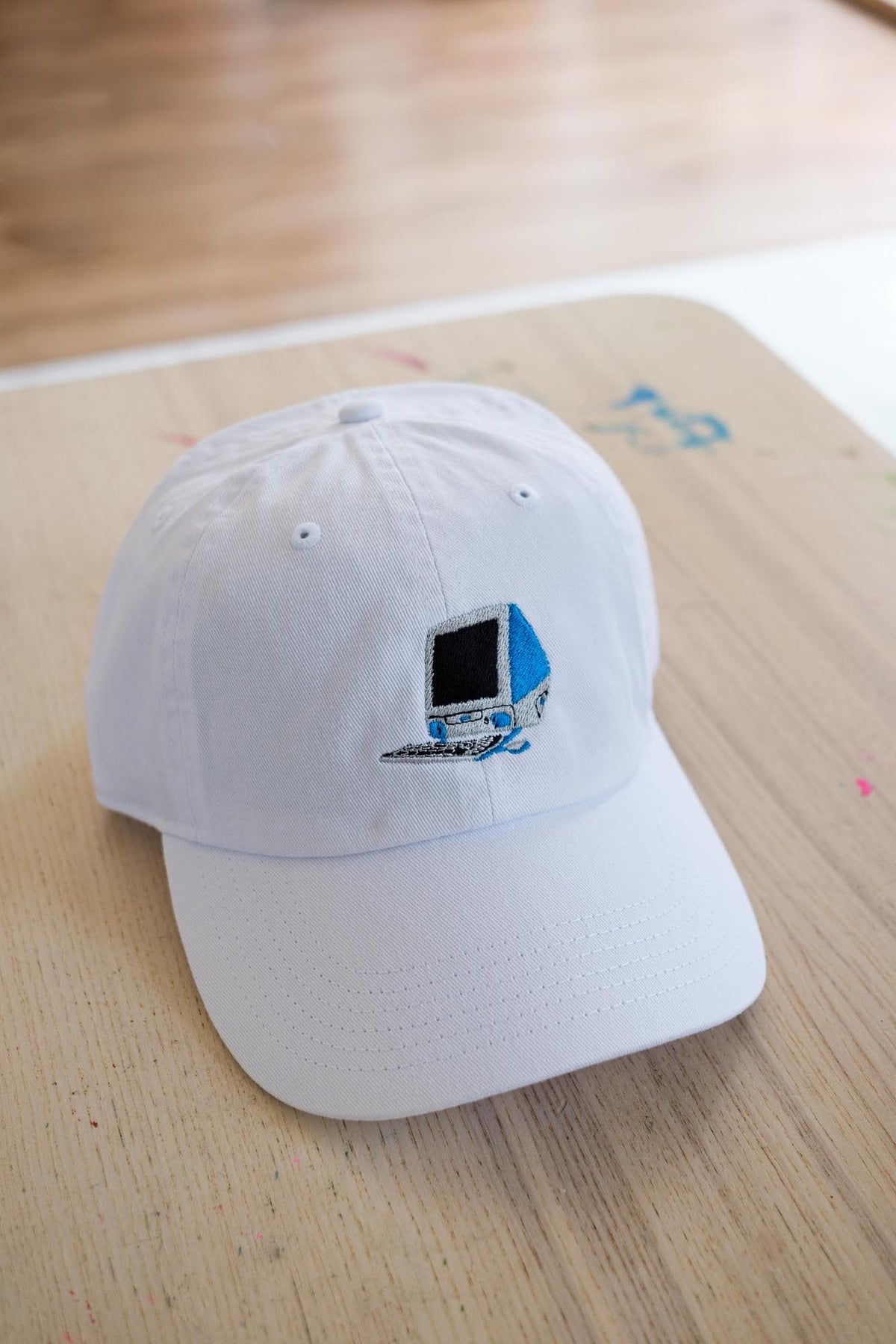 Retro Frutiger Aero Computer Embroidered Hat