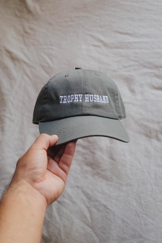 Trophy Husband Funny Gift Embroidered Dad Hat