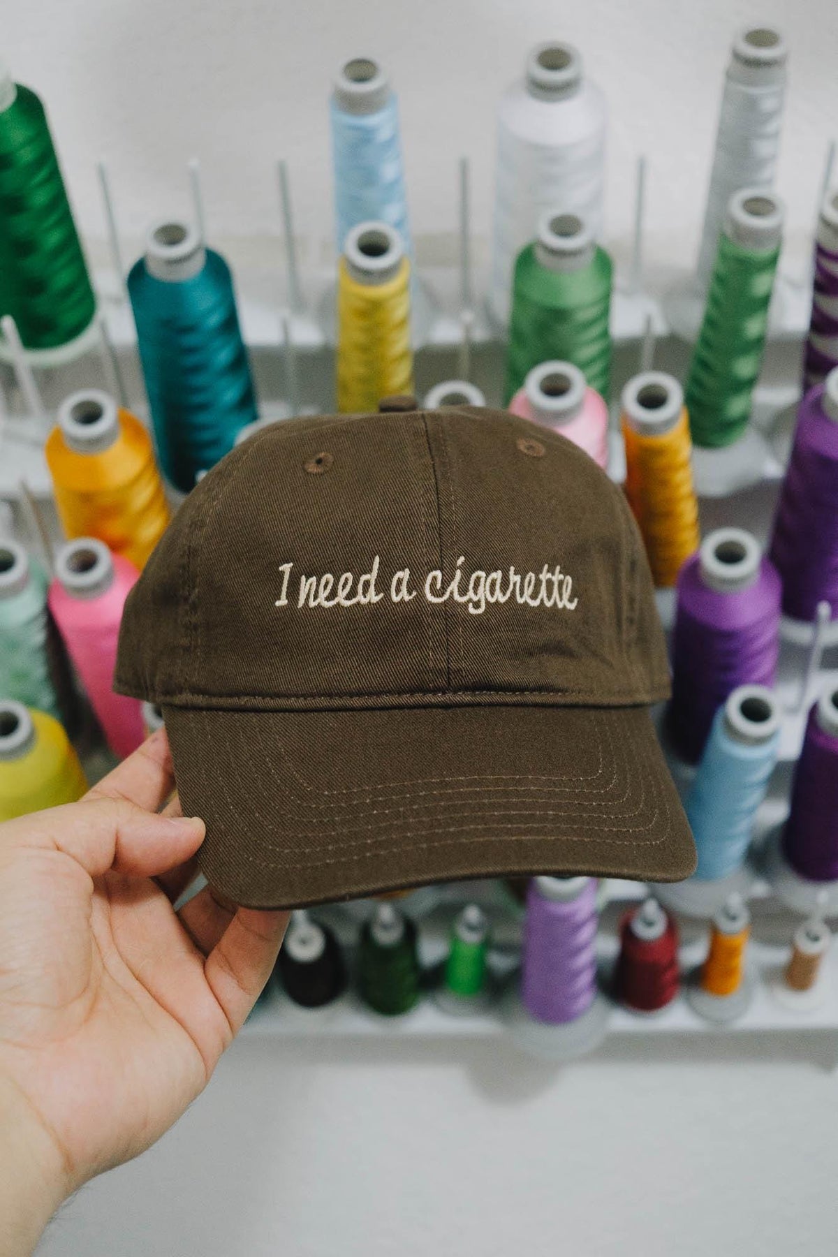 I Need a Cig Funny Embroidered Hat