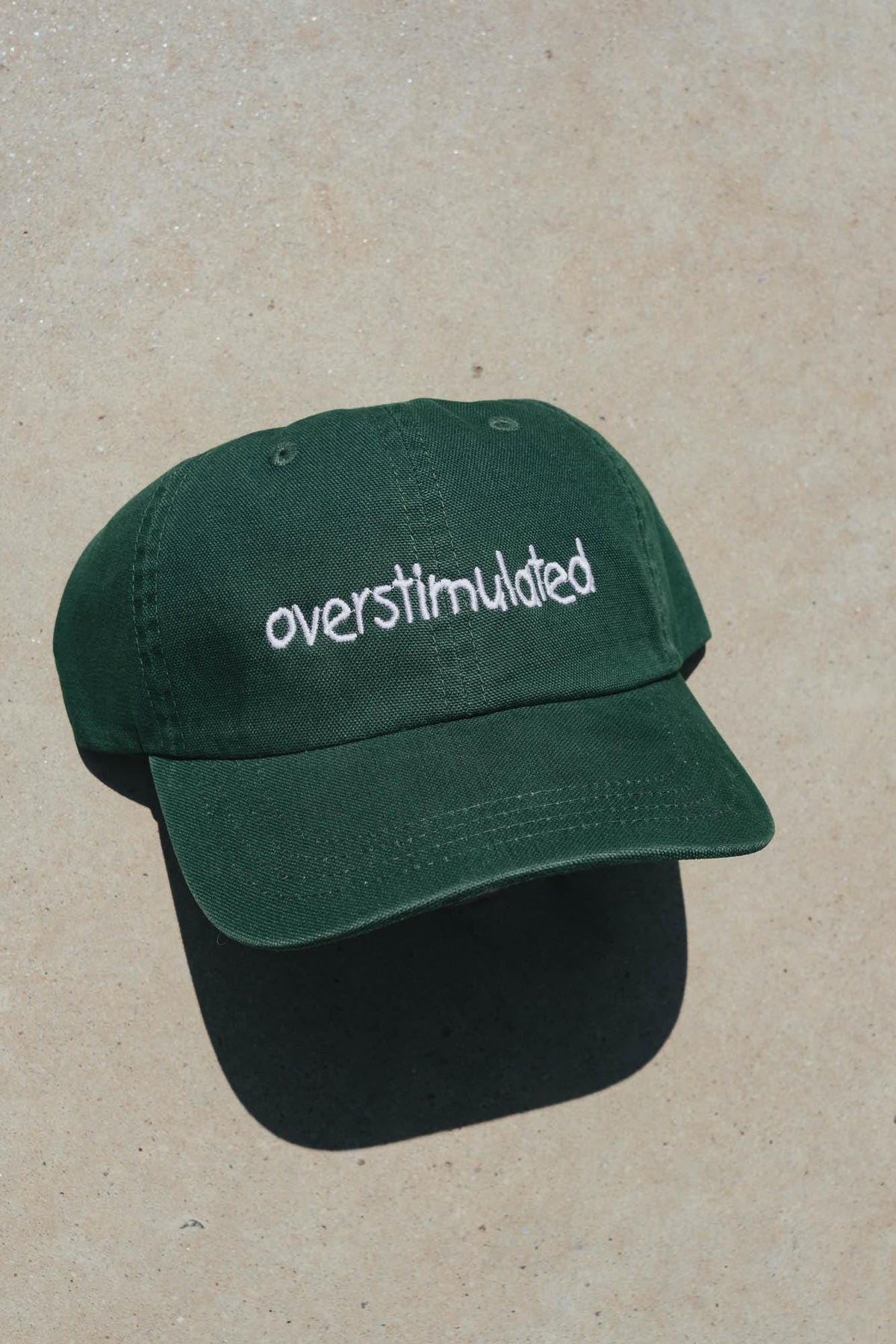 Overstimulated Funny Mental Health Embroidered Cap