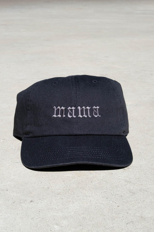 Mama Old English Embroidered Hat