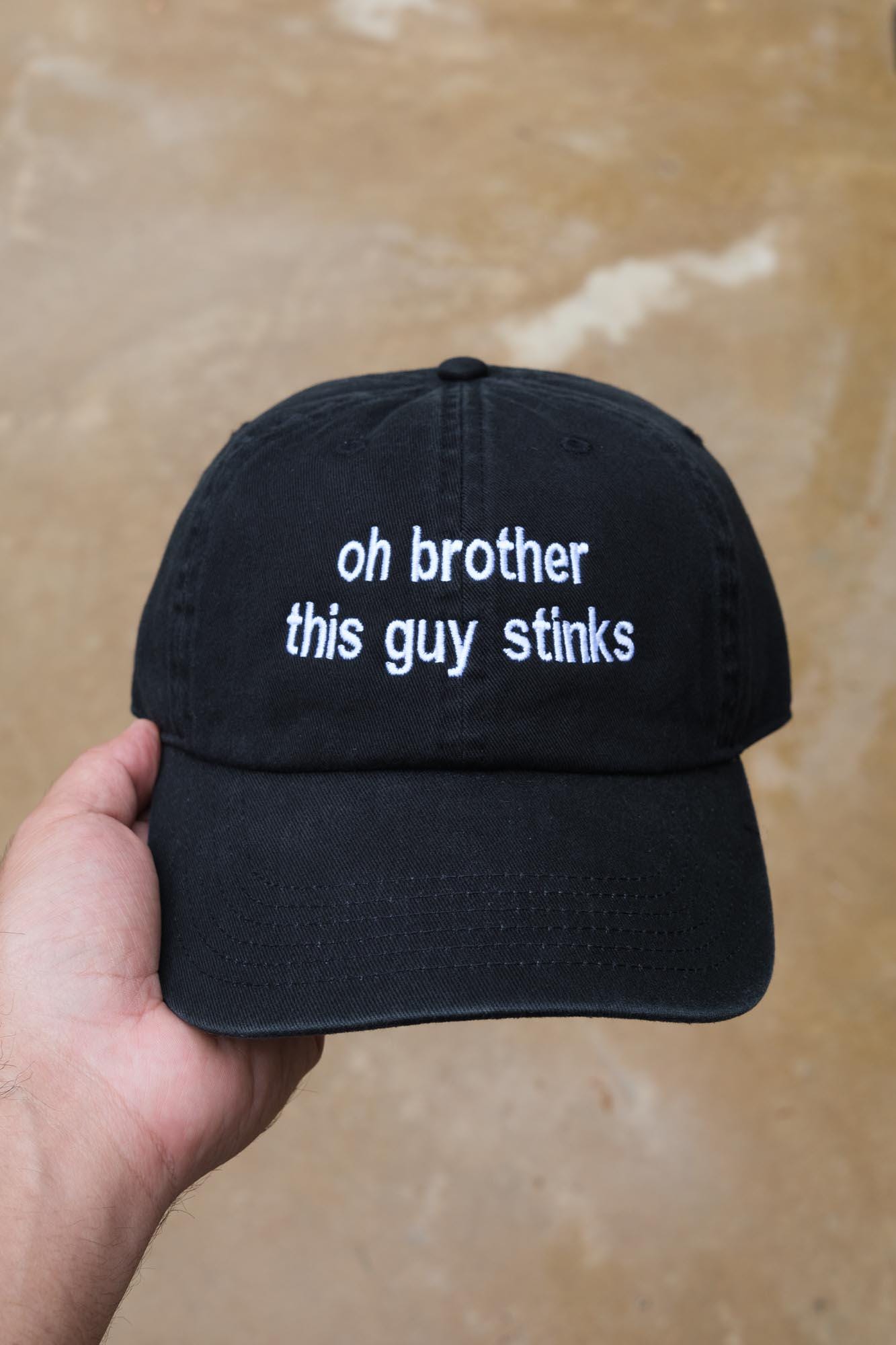Oh Brother This Guy Stinks Funny 90s Cartoon Quote Embroidered Hat