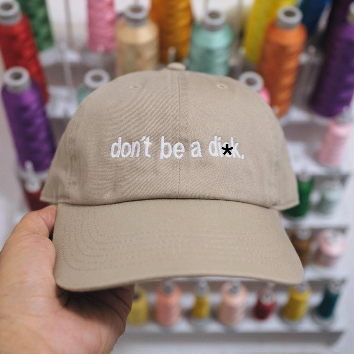 Custom Text Embroidered Dad Hat