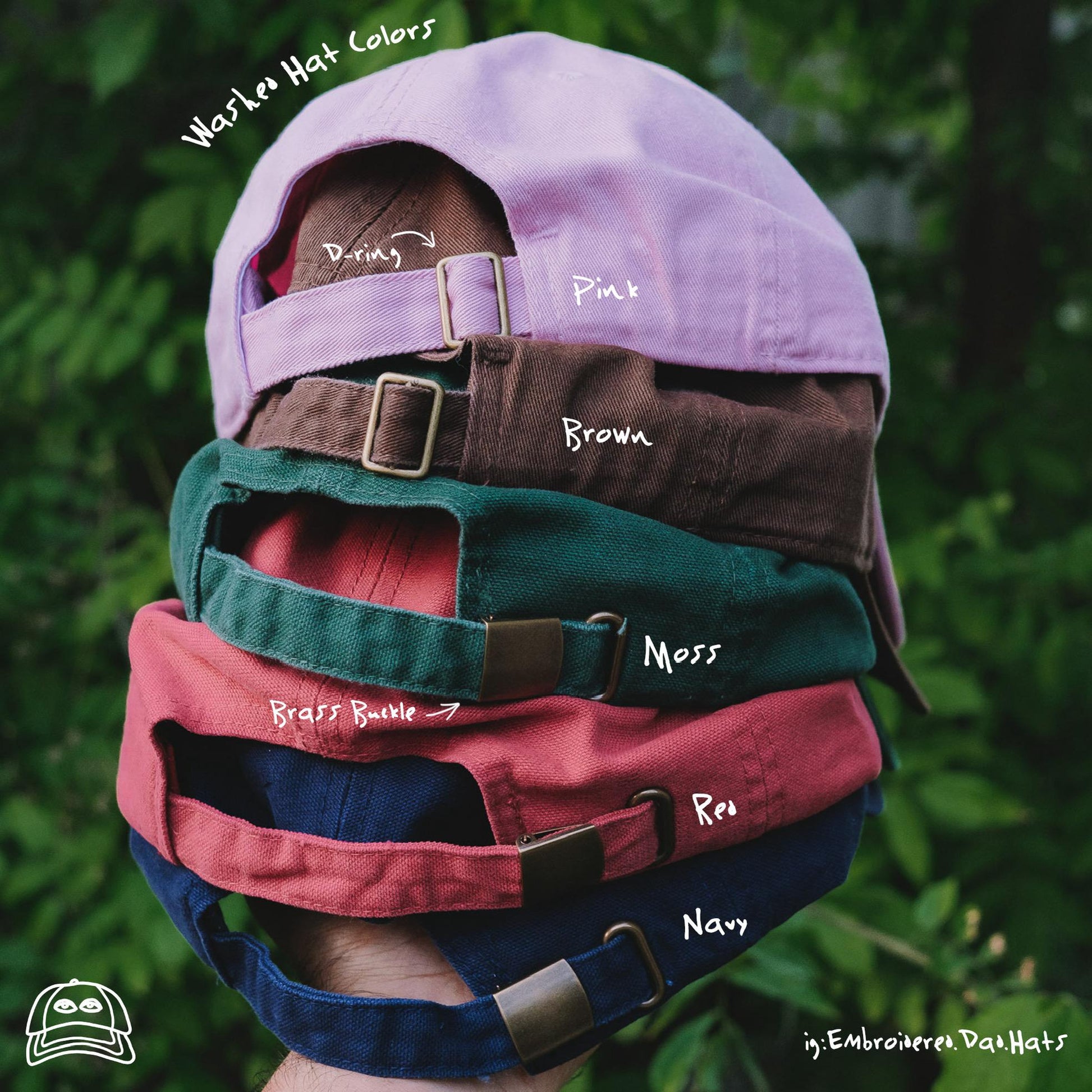 Burnt Out Embroidered Hat