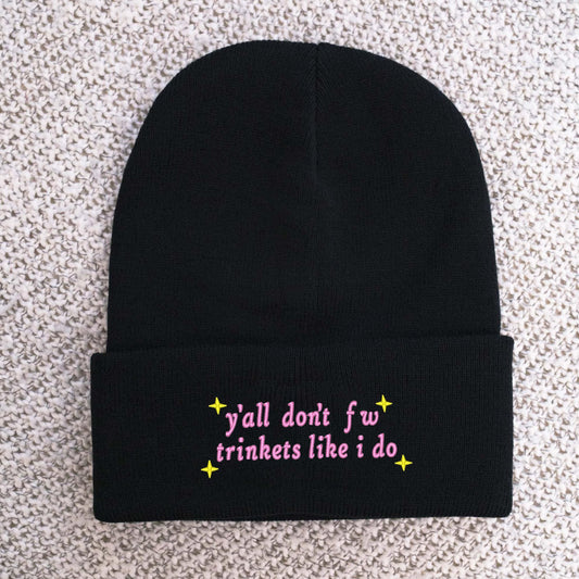 Trinket Thrifter Funny Embroidered Beanie