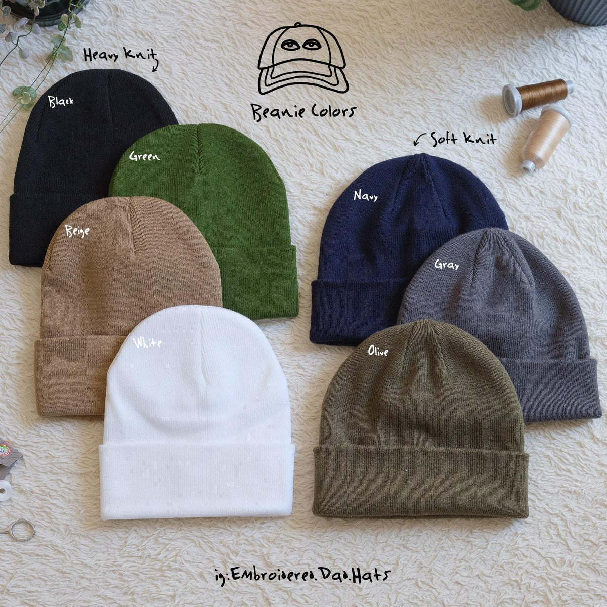 Retro 1990s Y2k Computer Embroidered Beanie