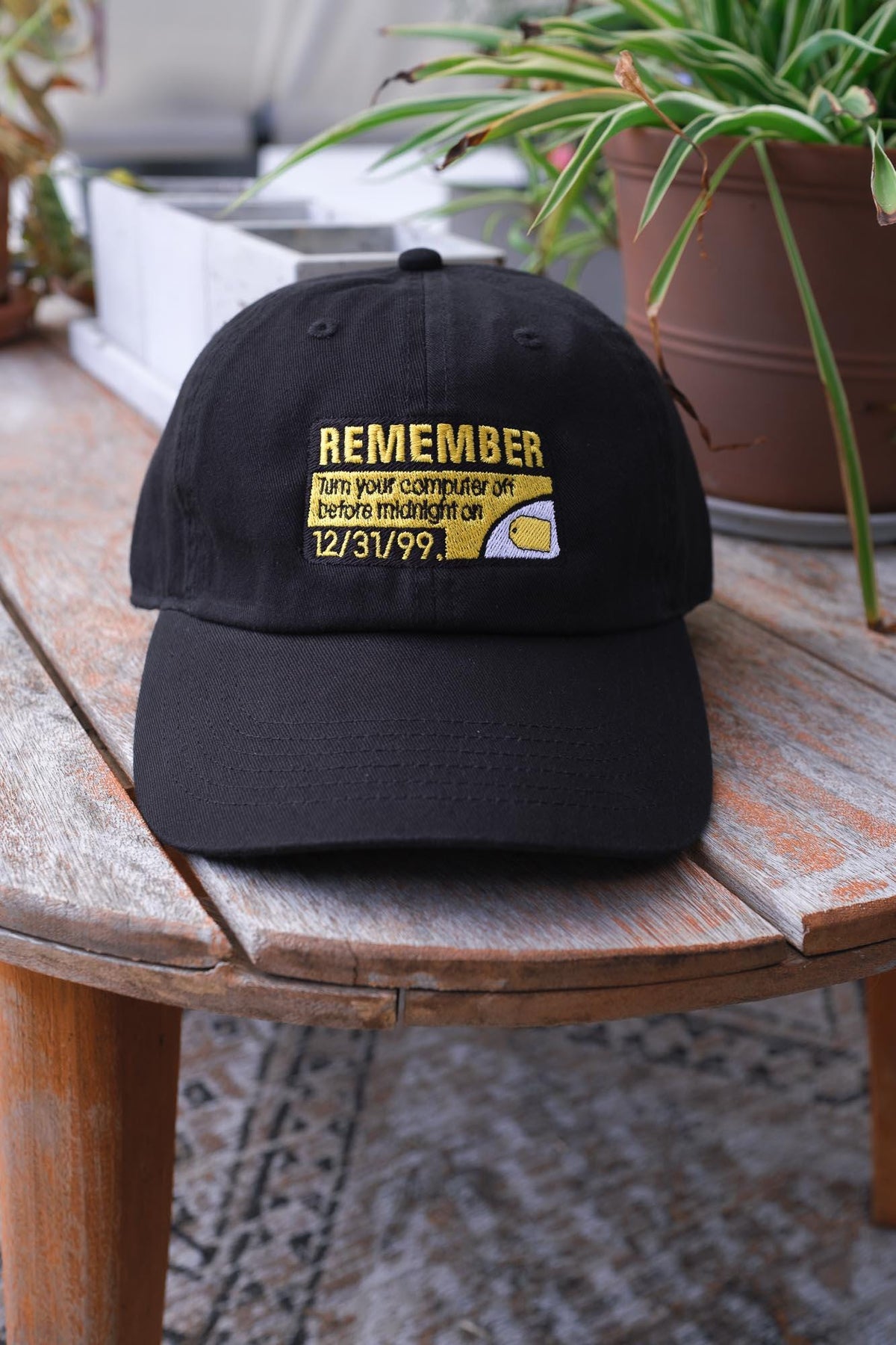 Turn your computer off Y2K Retro Embroidered Hat