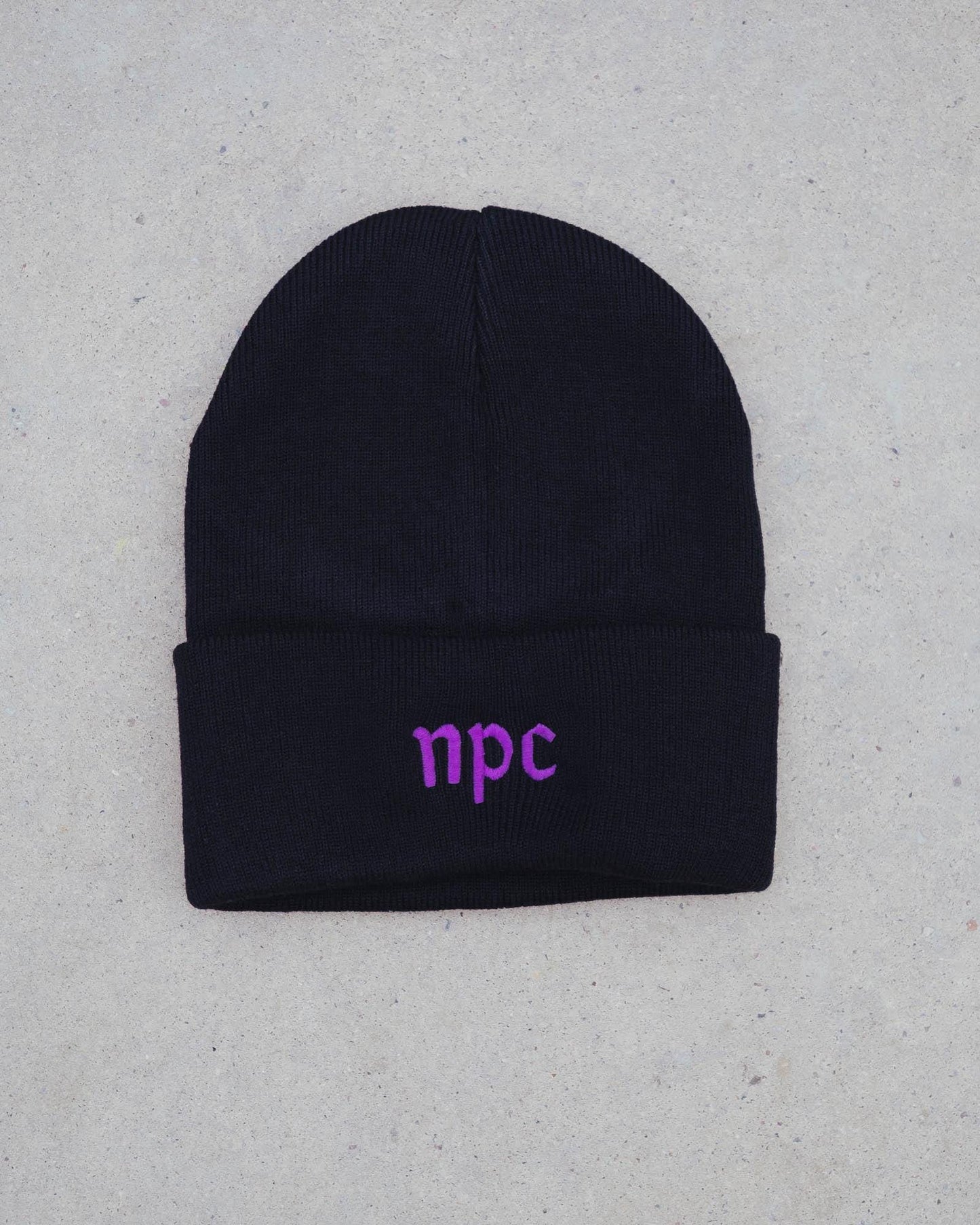 NPC Non Player Character RPG Gaming PC Embroidered Beanie