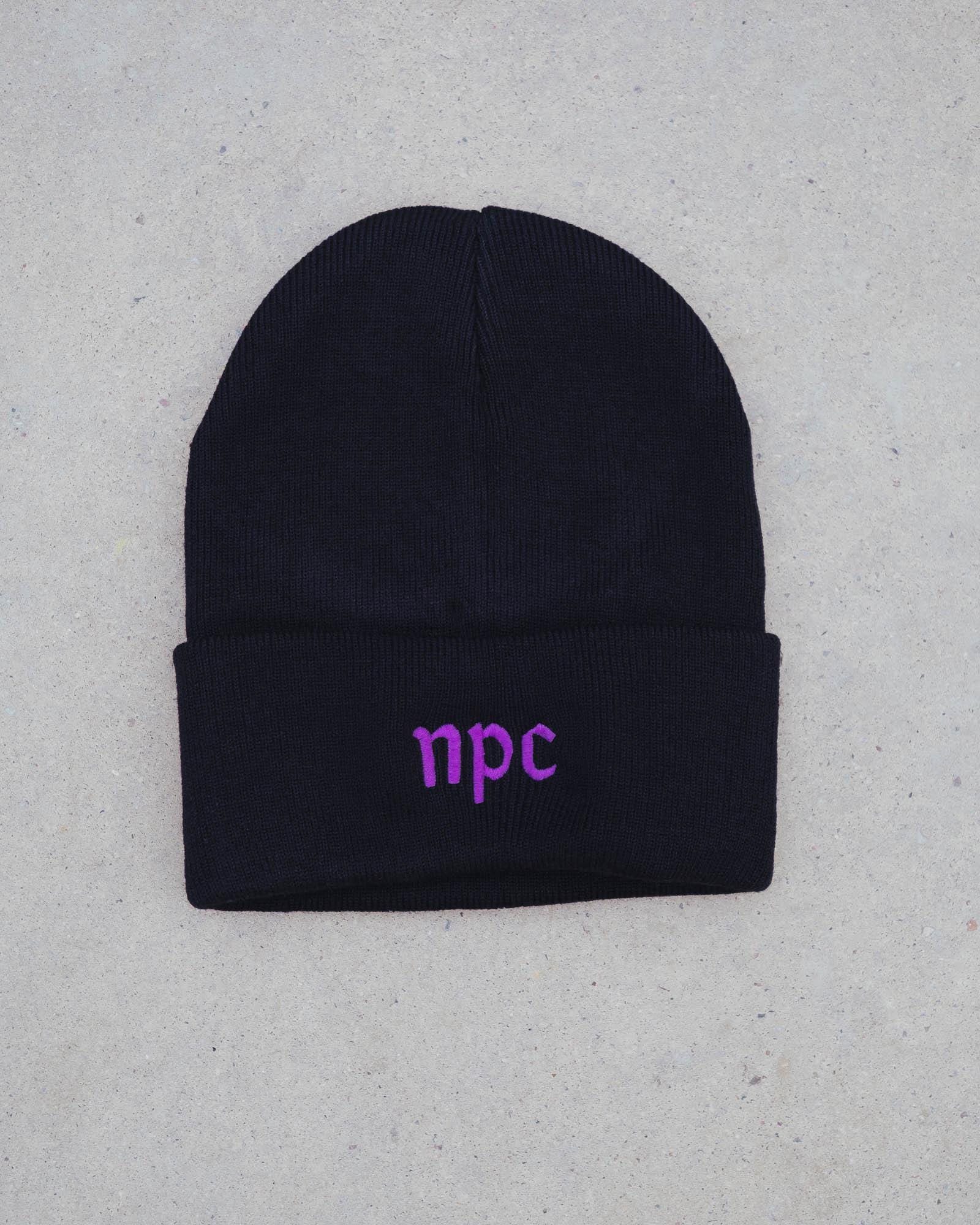 NPC Non Player Character RPG Gaming PC Embroidered Beanie