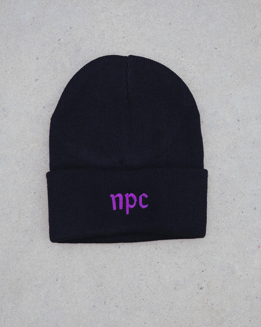 NPC Non Player Character RPG Gaming PC Embroidered Beanie