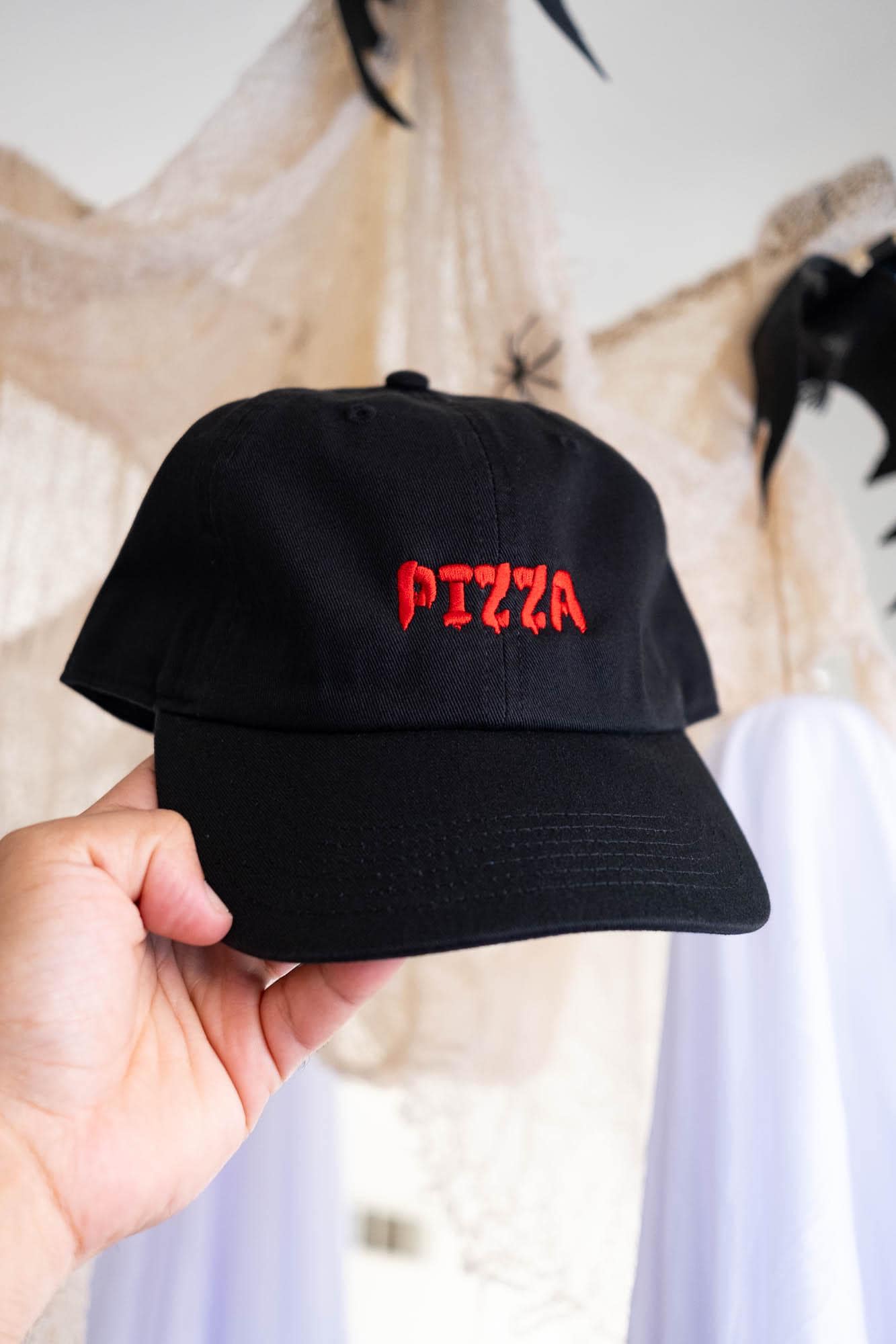 Custom Spooky Drip Text Embroidered Dad Hat