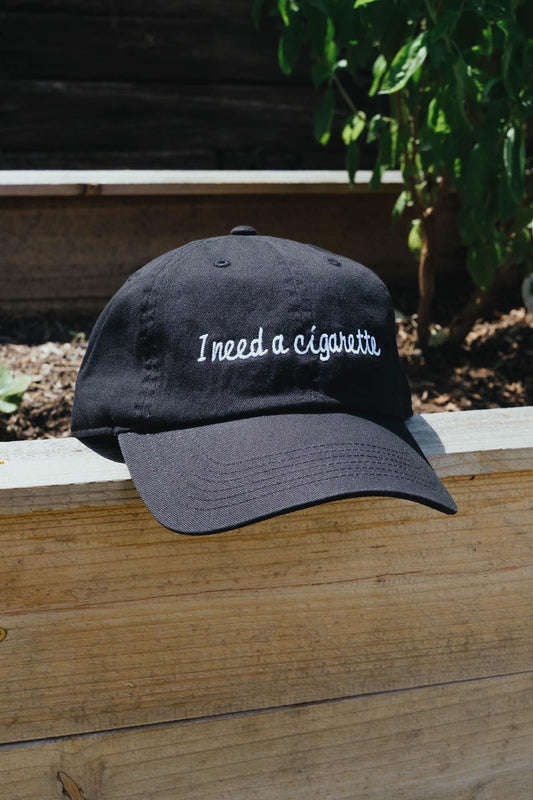 I Need a Cig Funny Embroidered Hat