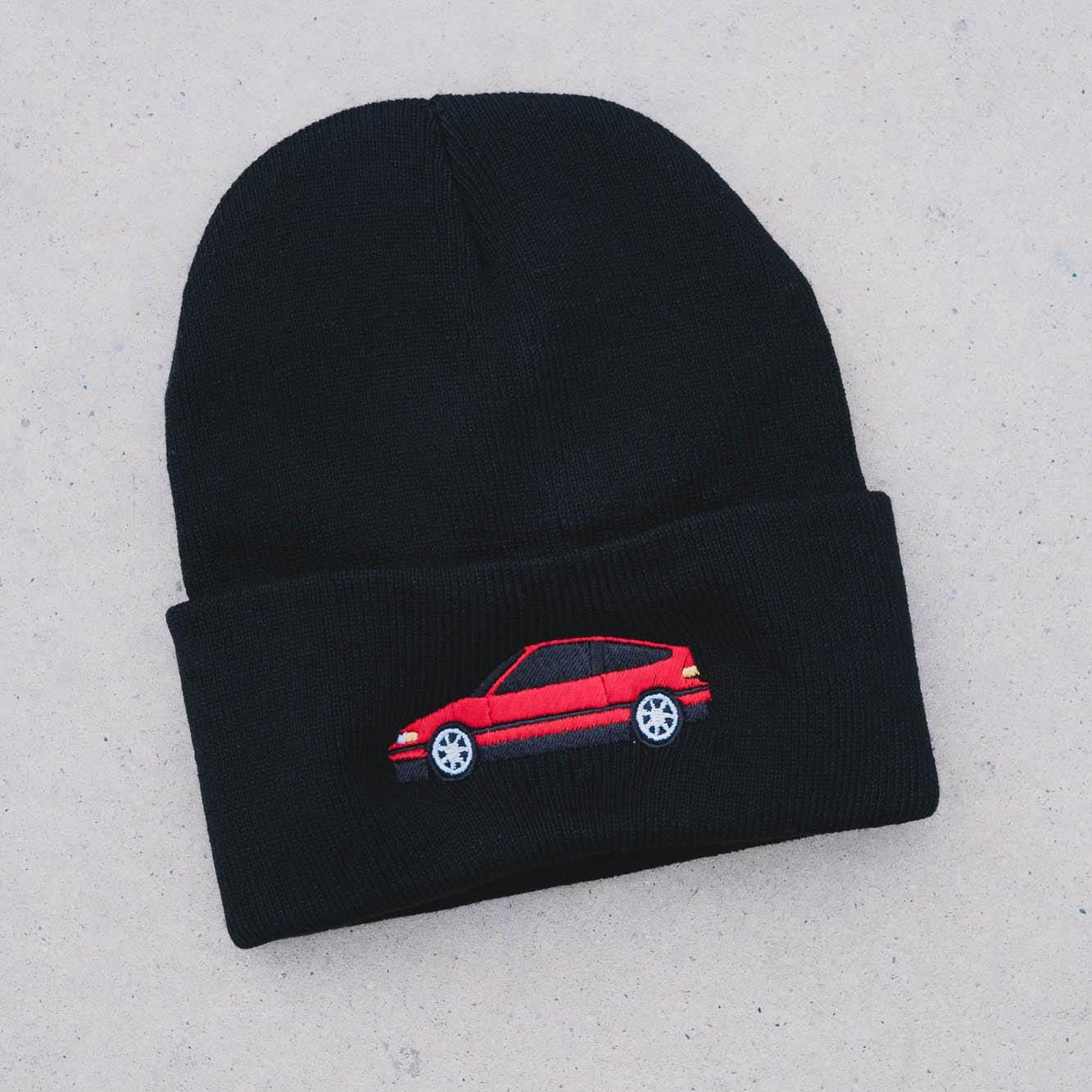 Honda CRX Si JDM Car Embroidered Beanie