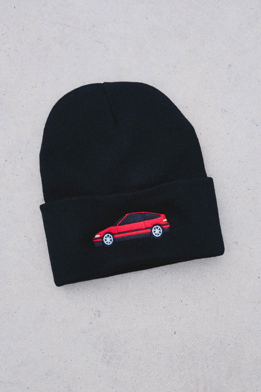 Honda CRX Si JDM Car Embroidered Beanie