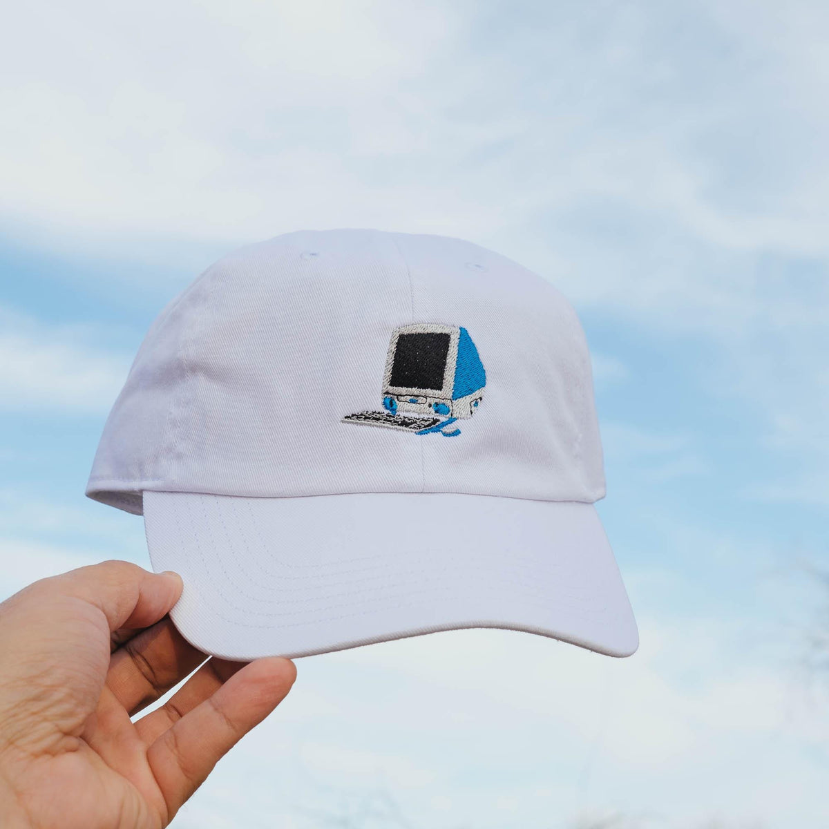 Retro Frutiger Aero Computer Embroidered Hat