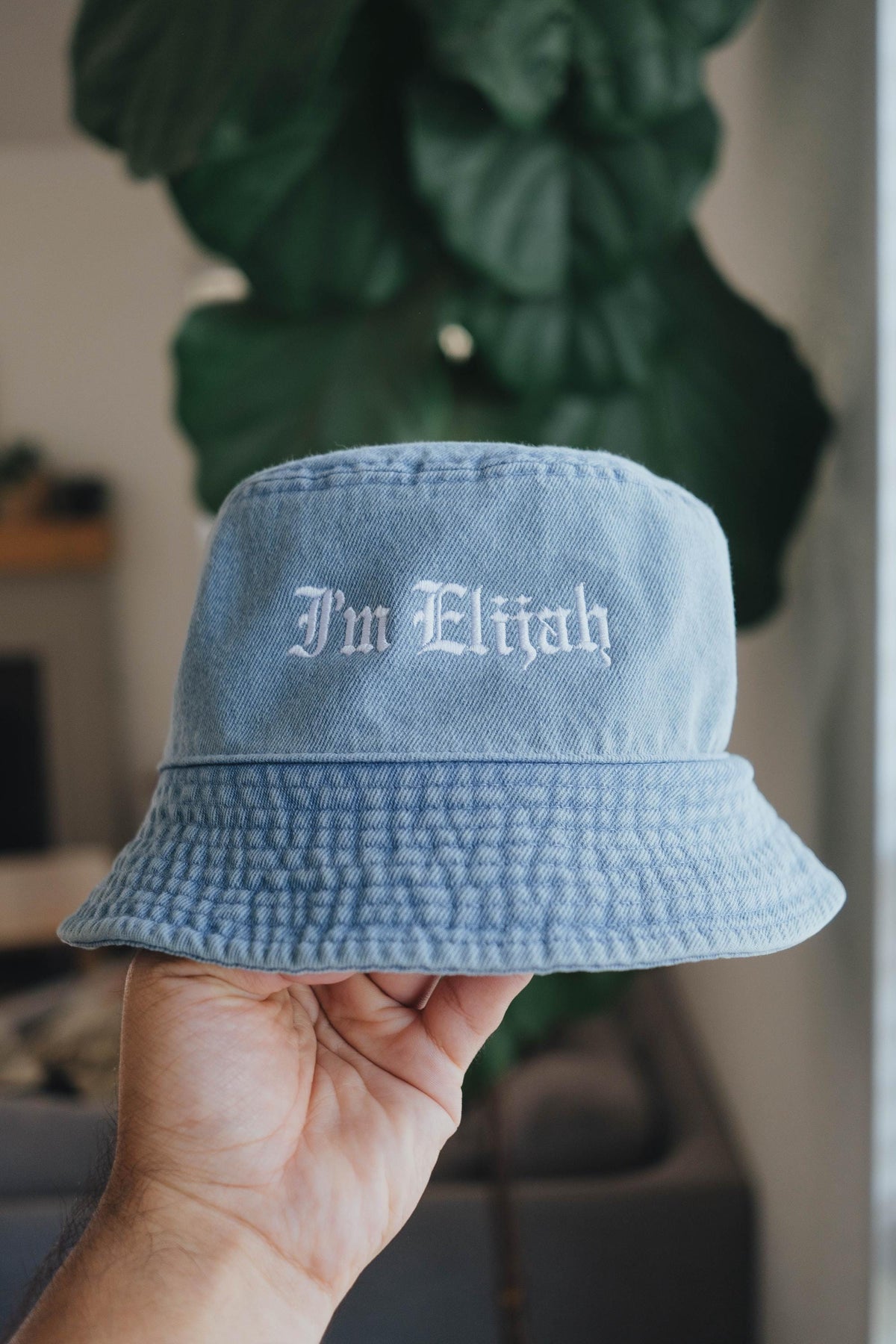Custom Text Embroidered Bucket Hat