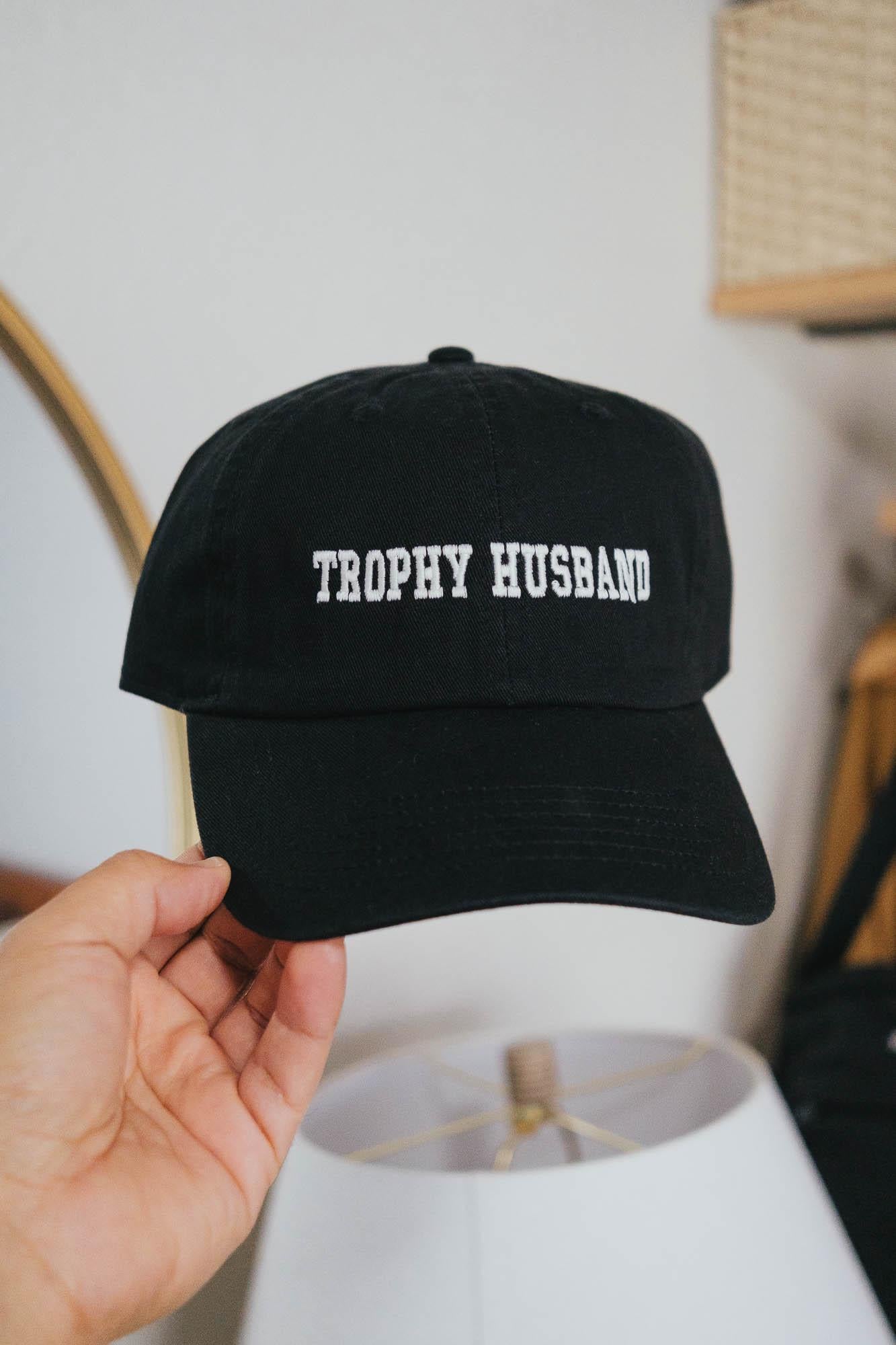Trophy Husband Funny Gift Embroidered Dad Hat