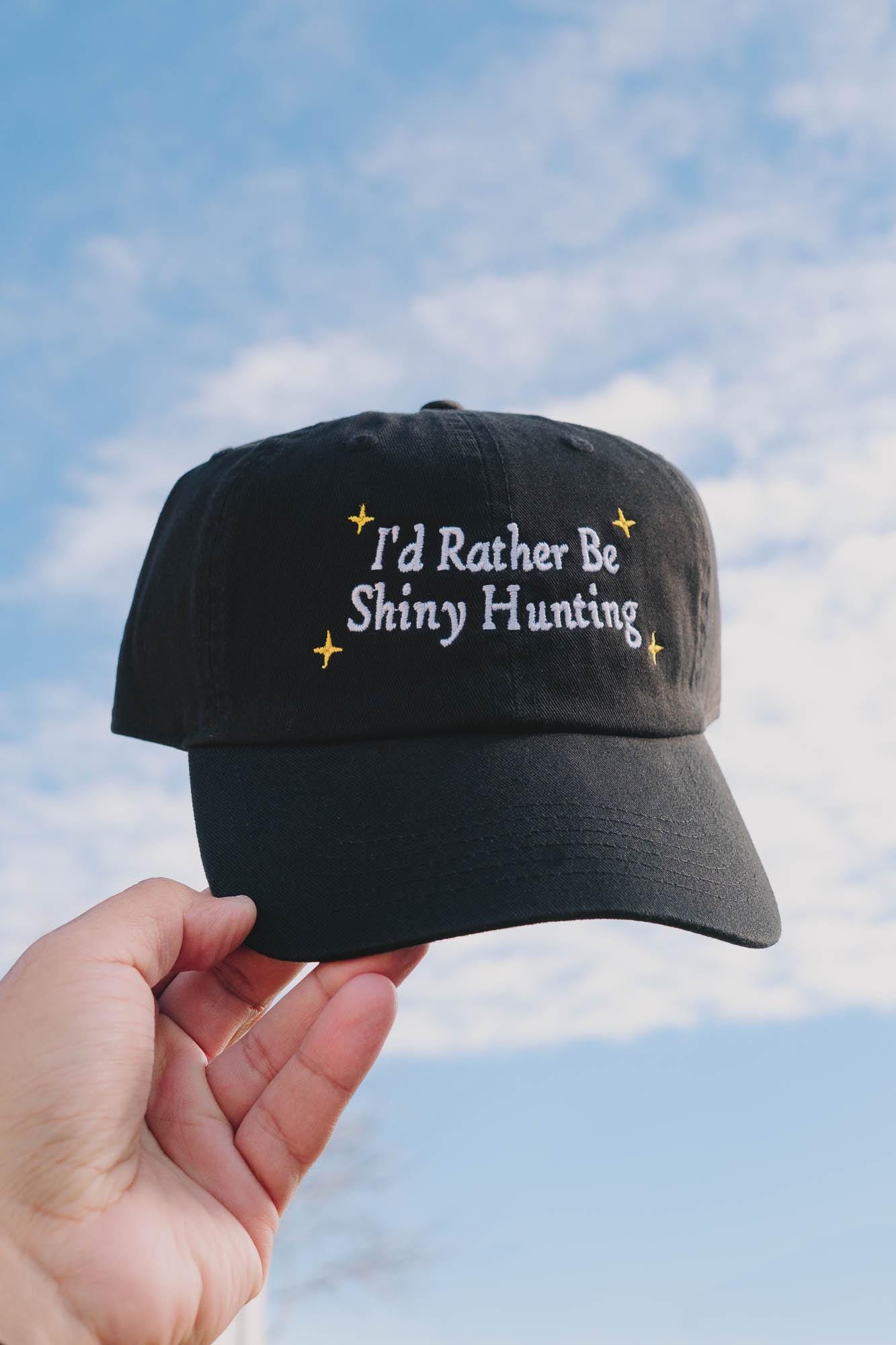 I'd Rather be Shiny Hunting Anime Embroidered Hat
