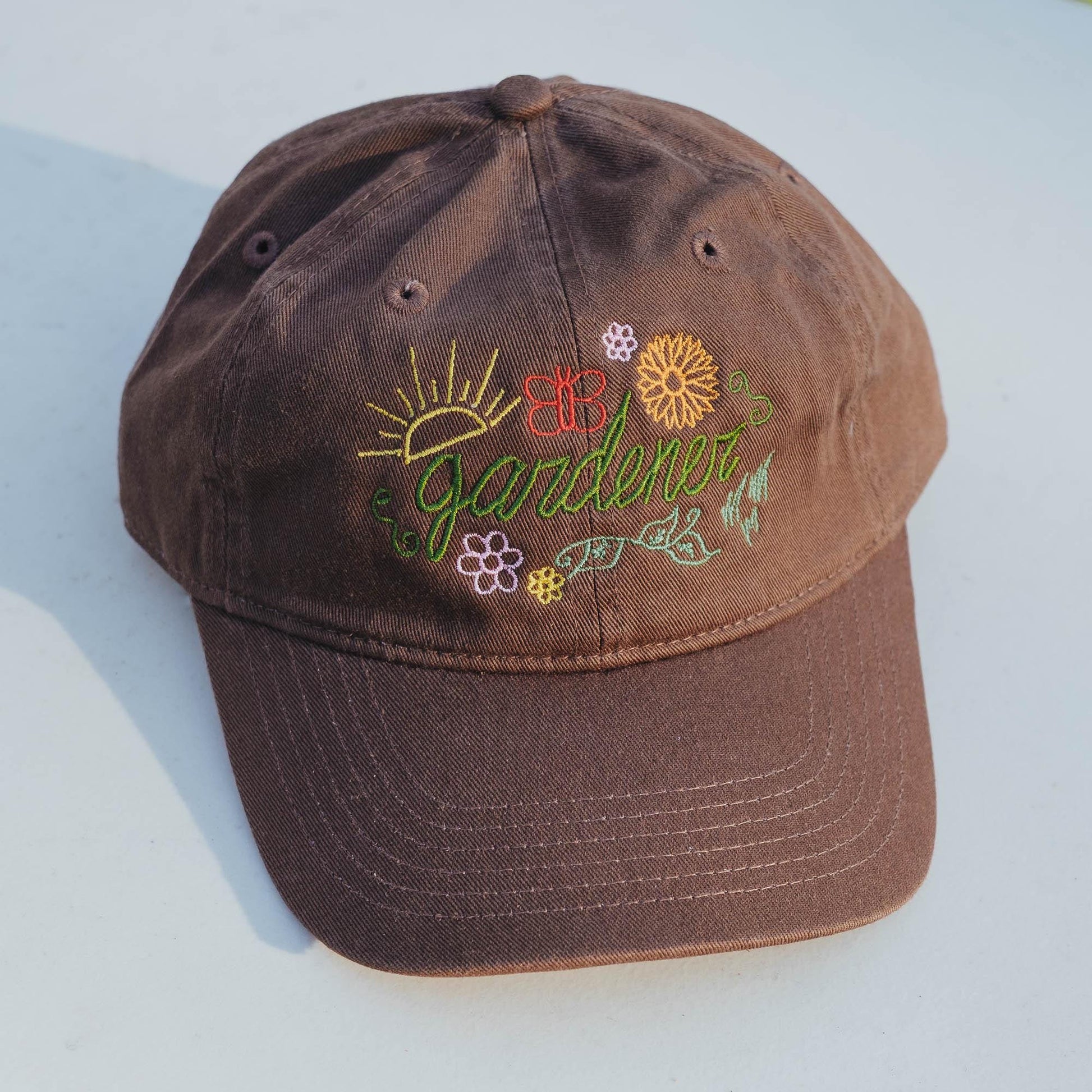 Gardener Botanical Embroidered Hat