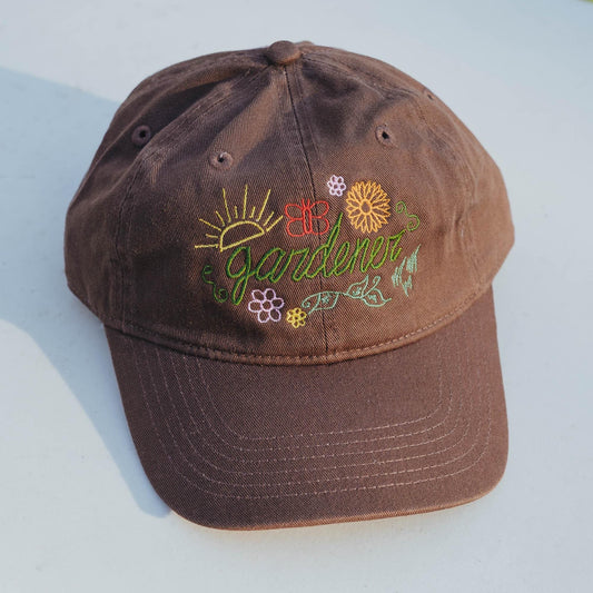 Gardener Botanical Embroidered Hat