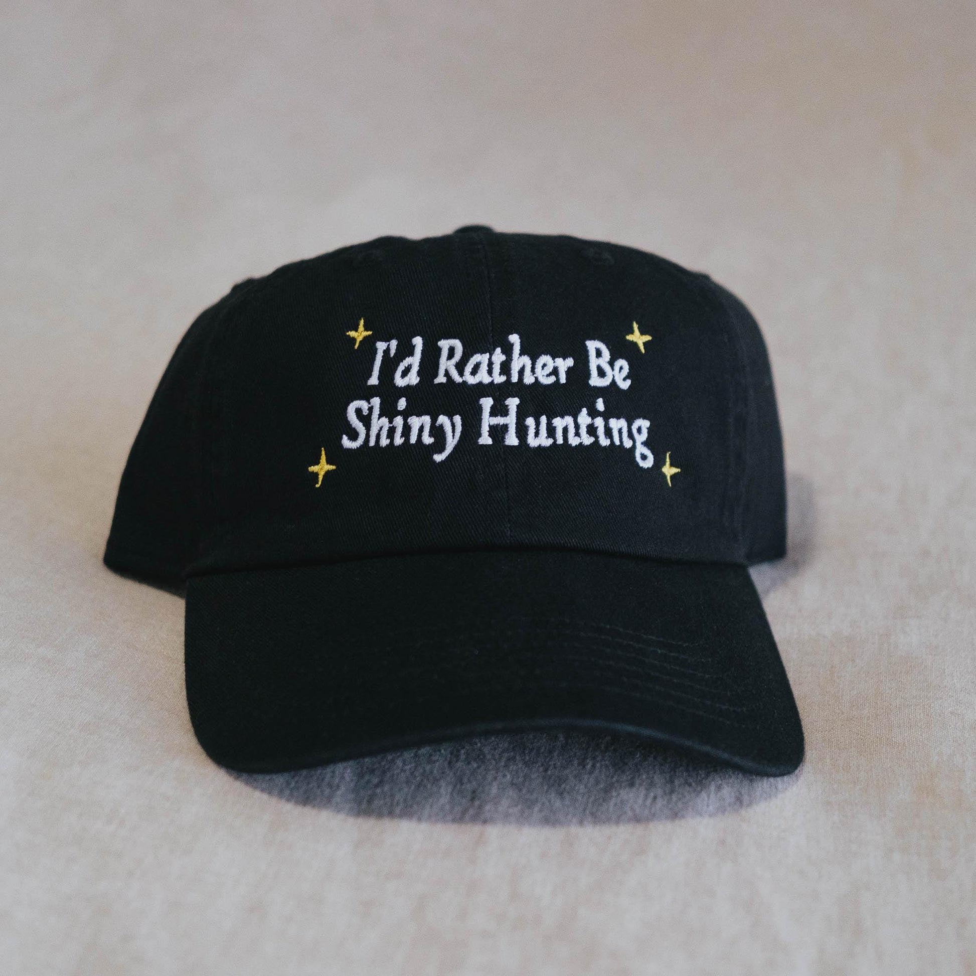I'd Rather be Shiny Hunting Anime Embroidered Hat