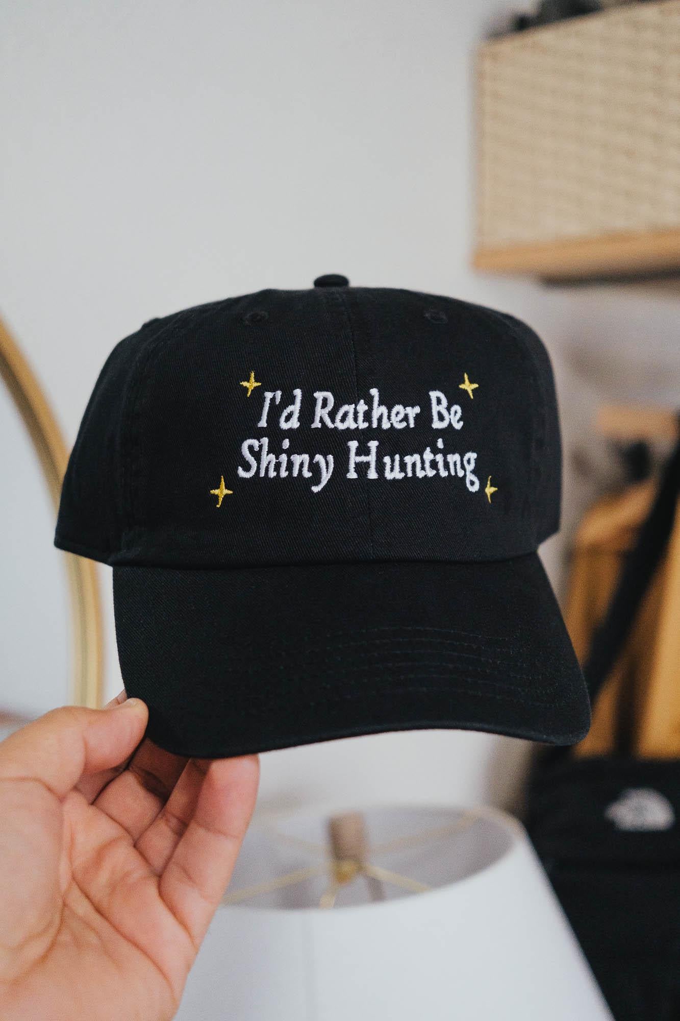 I'd Rather be Shiny Hunting Anime Embroidered Hat
