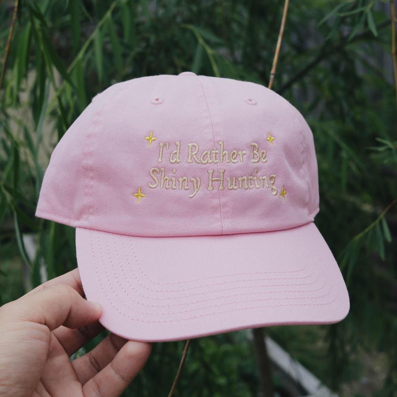 I'd Rather be Shiny Hunting Anime Embroidered Hat