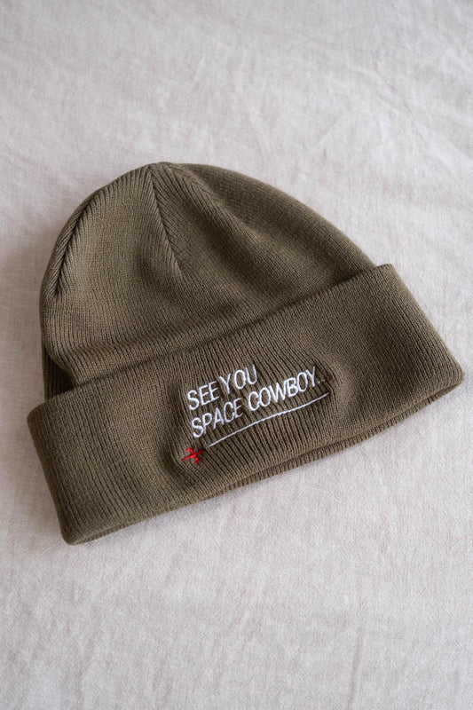 See You Space Cowboy Anime Embroidered Beanie