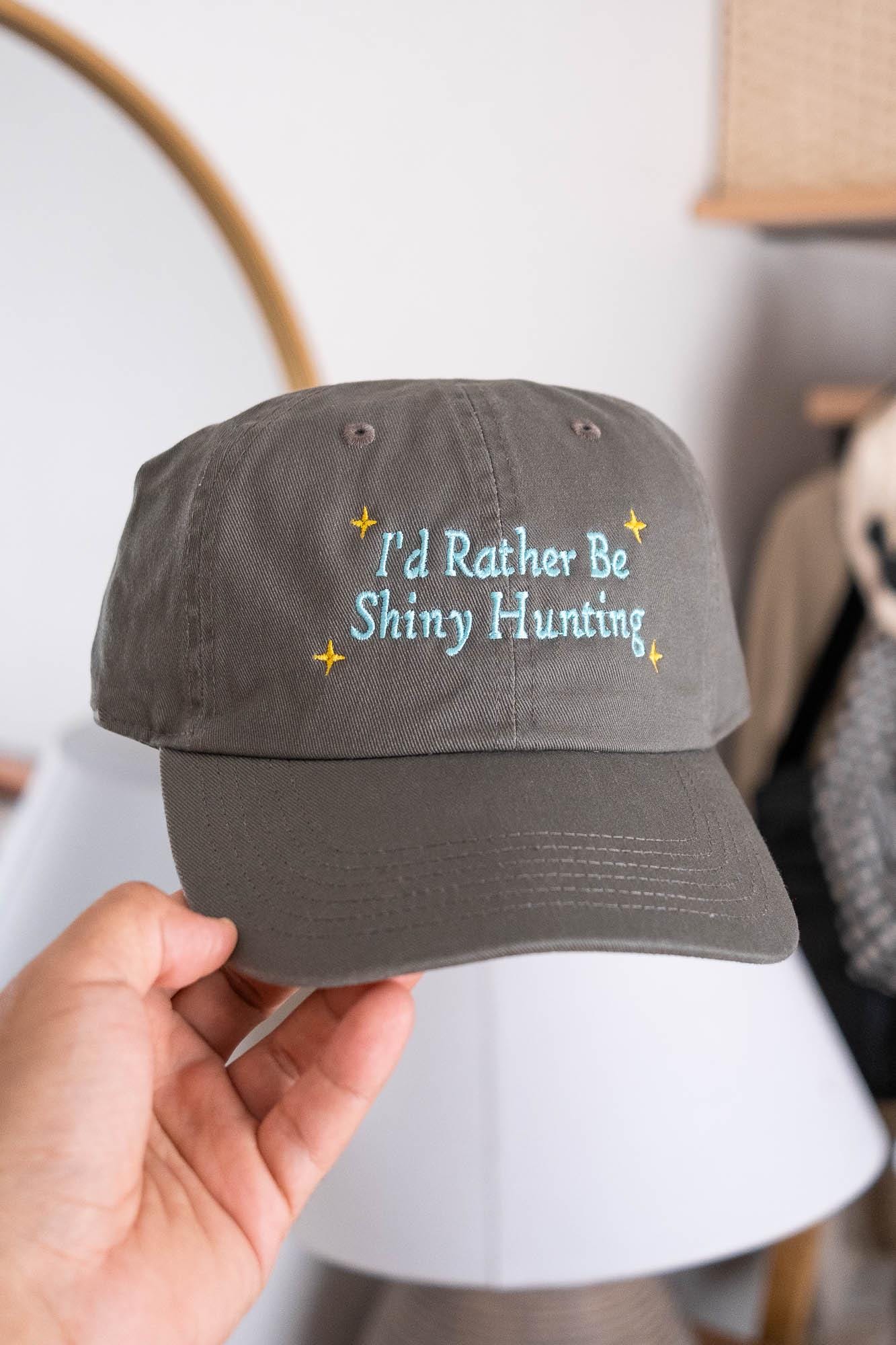 I'd Rather be Shiny Hunting Anime Embroidered Hat