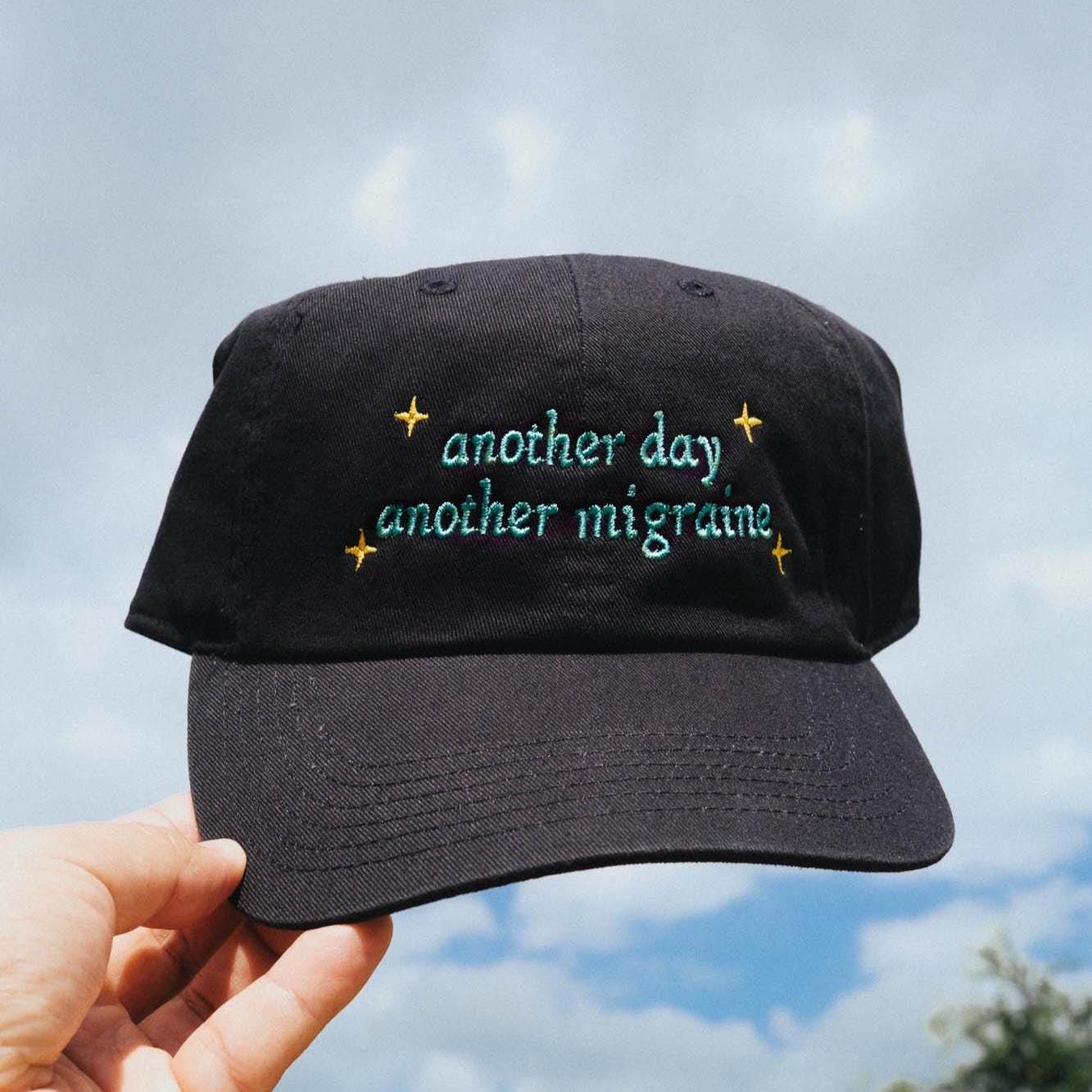 Another Day Another Migraine Funny 90s Cartoon Quote Embroidered Hat