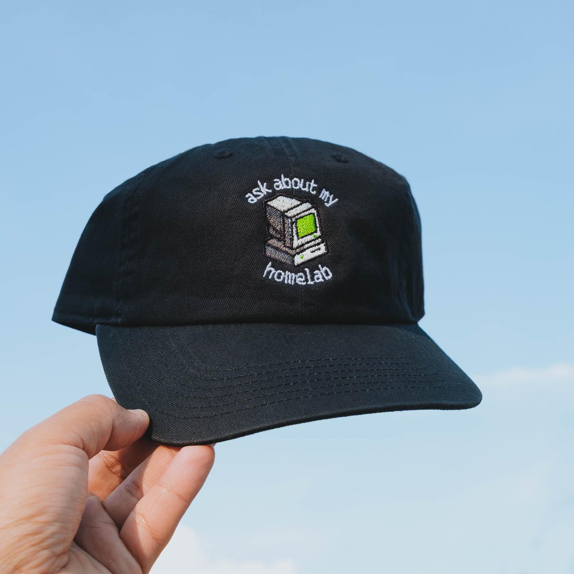 Computer Homelab Linux Embroidered Hat