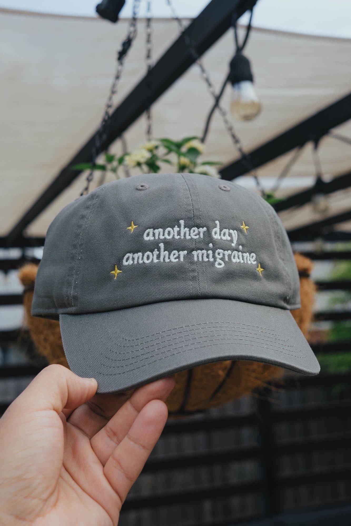 Another Day Another Migraine Funny 90s Cartoon Quote Embroidered Hat