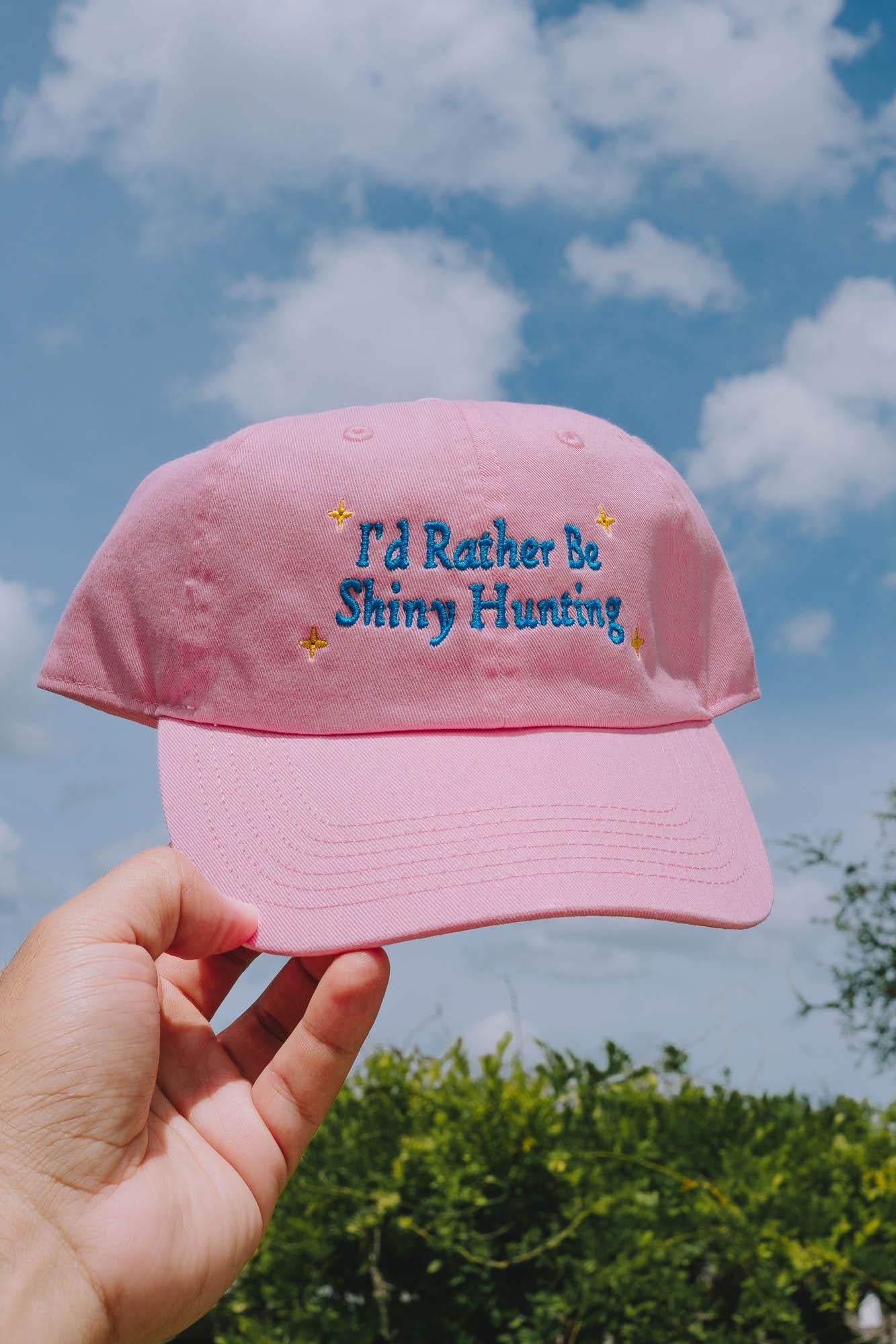 I'd Rather be Shiny Hunting Anime Embroidered Hat