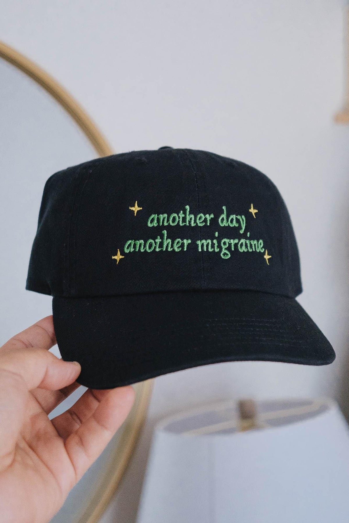 Another Day Another Migraine Funny 90s Cartoon Quote Embroidered Hat
