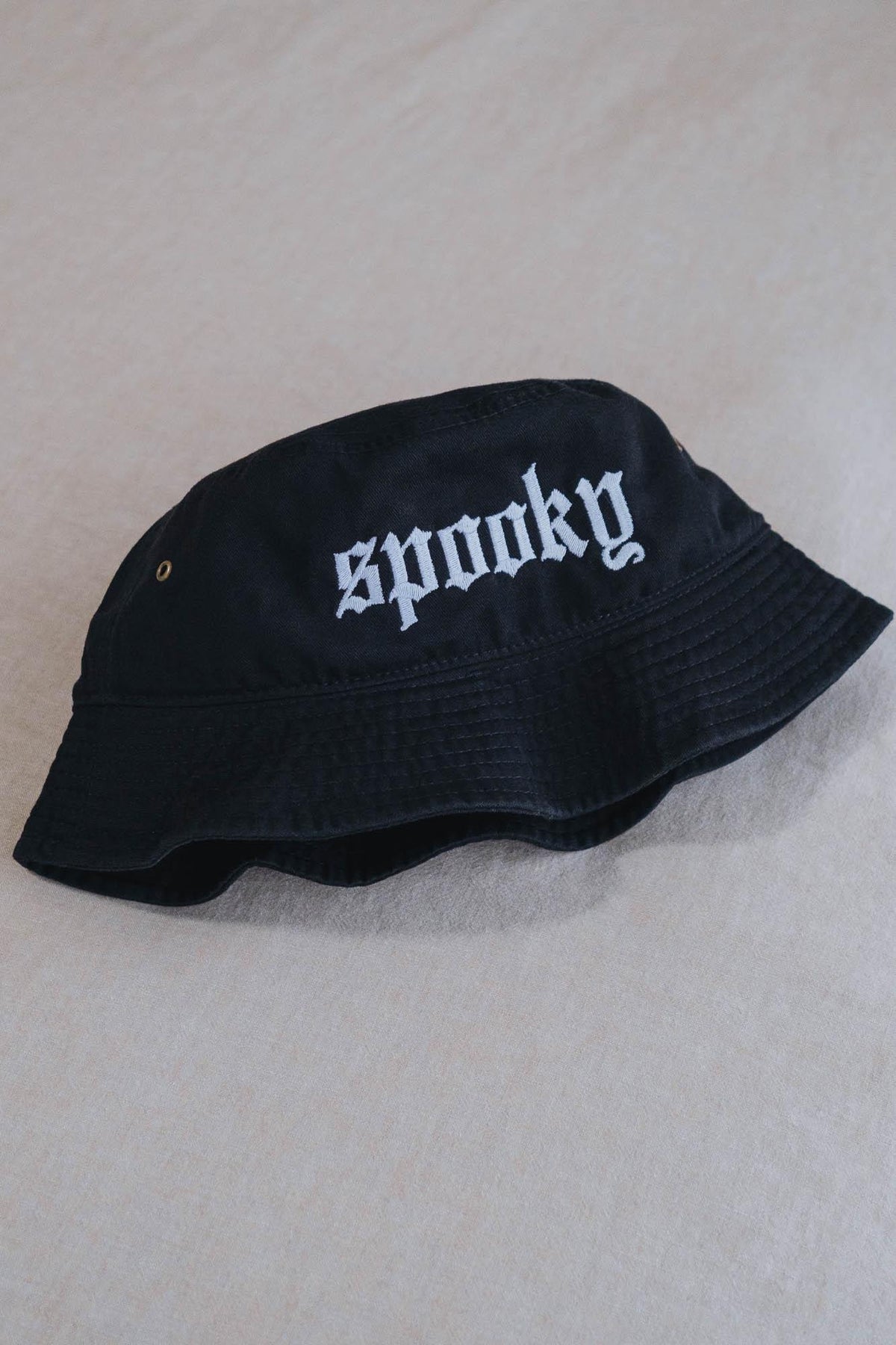 Spooky Embroidered Bucket Hat