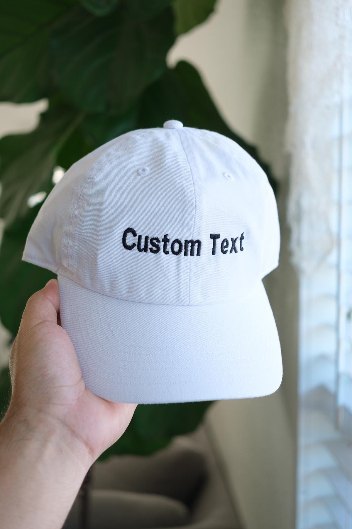 Custom Text Embroidered Dad Hat