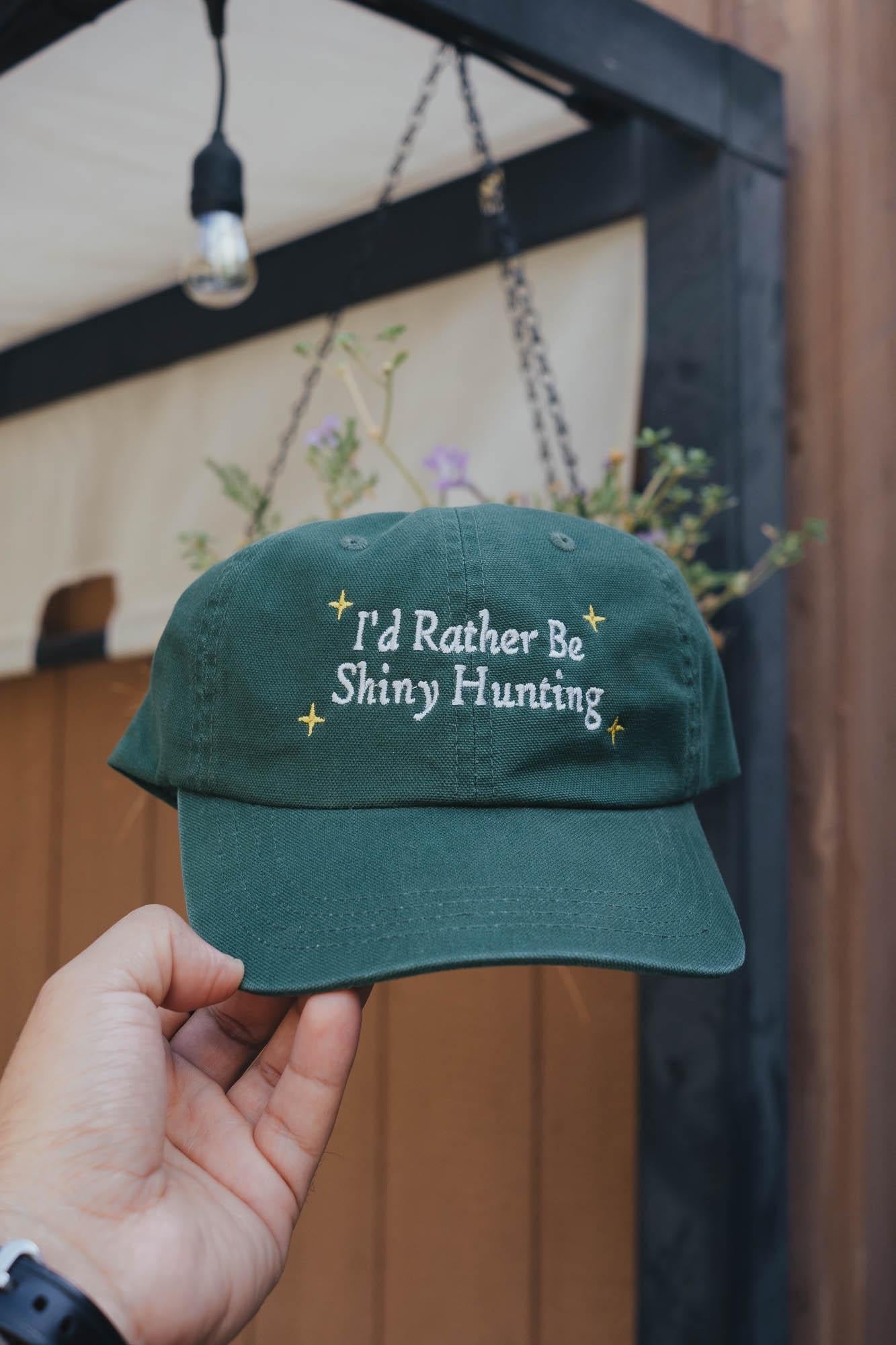 I'd Rather be Shiny Hunting Anime Embroidered Hat
