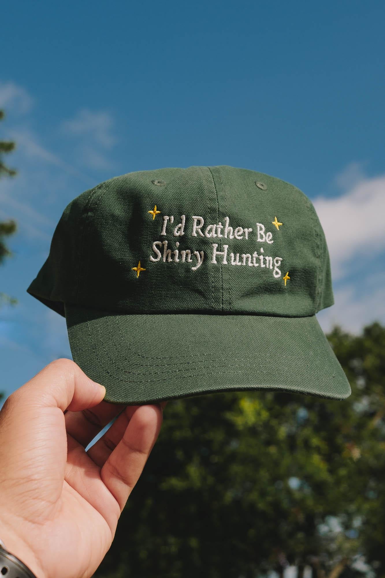 I'd Rather be Shiny Hunting Anime Embroidered Hat