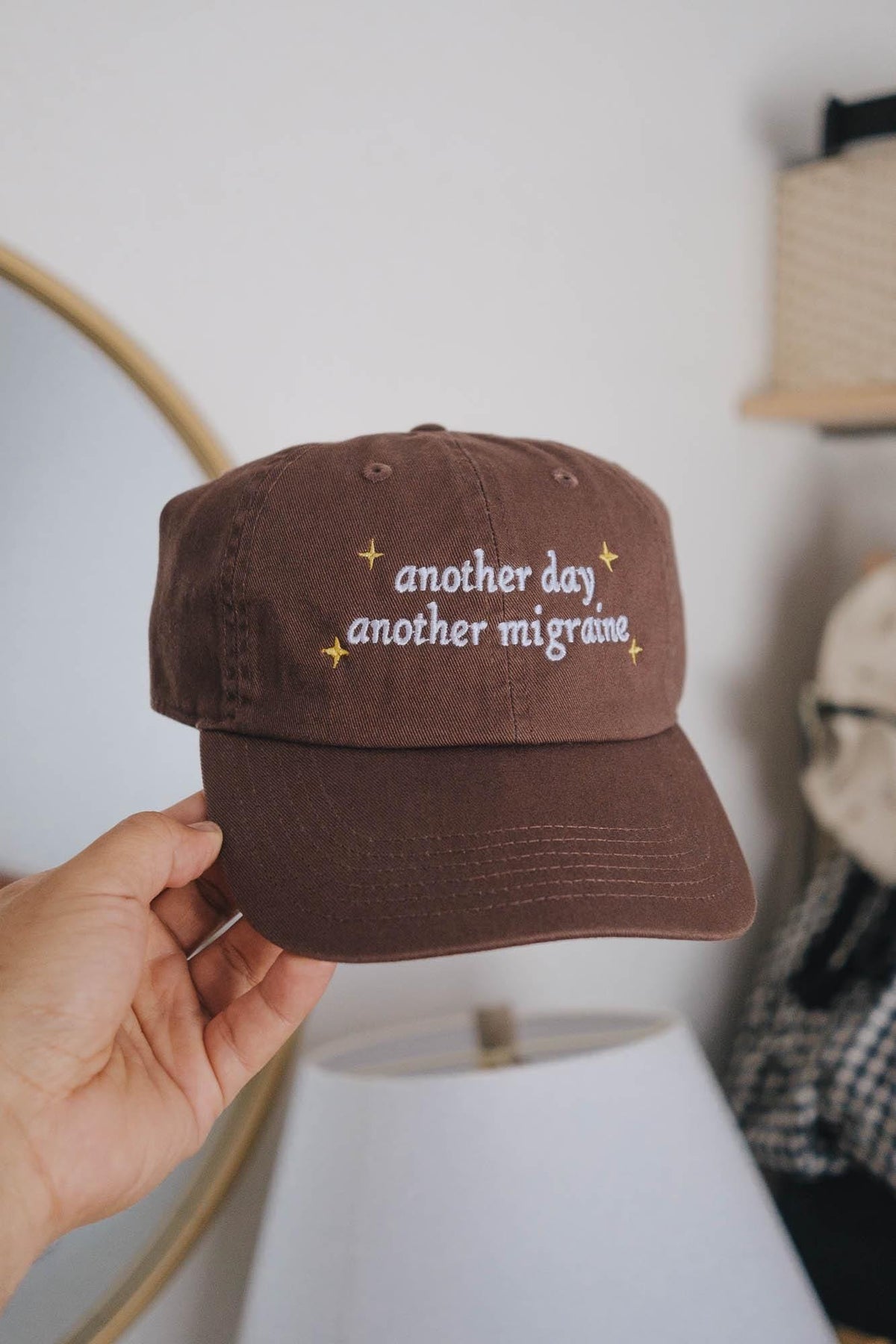 Another Day Another Migraine Funny 90s Cartoon Quote Embroidered Hat