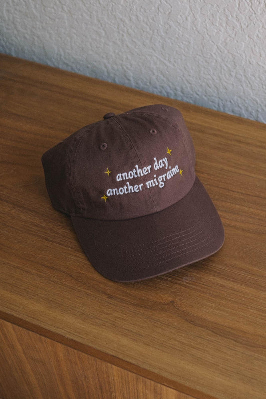 Another Day Another Migraine Funny 90s Cartoon Quote Embroidered Hat