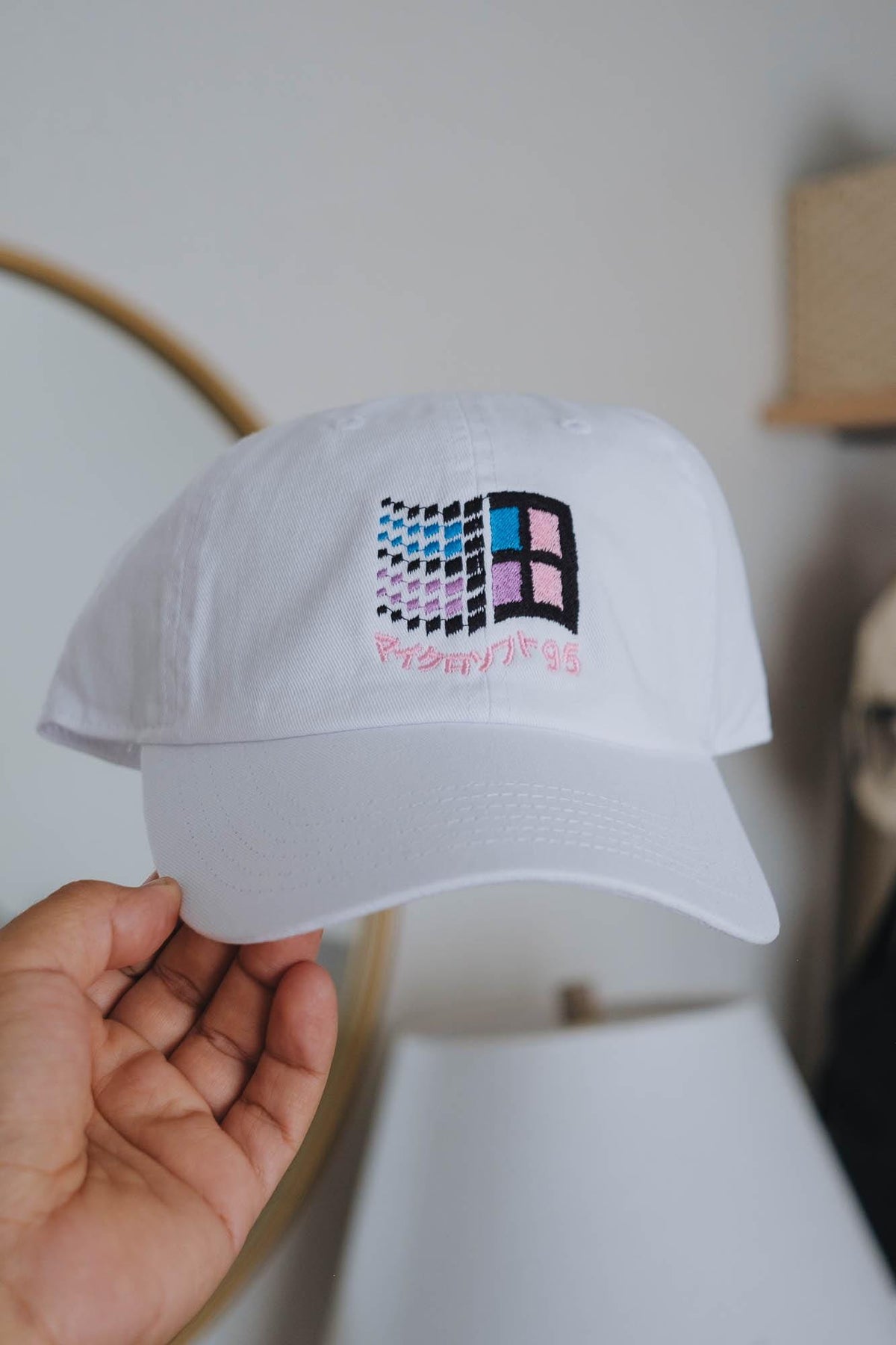 Windows 95 Vaporwave Retro Embroidered Hat
