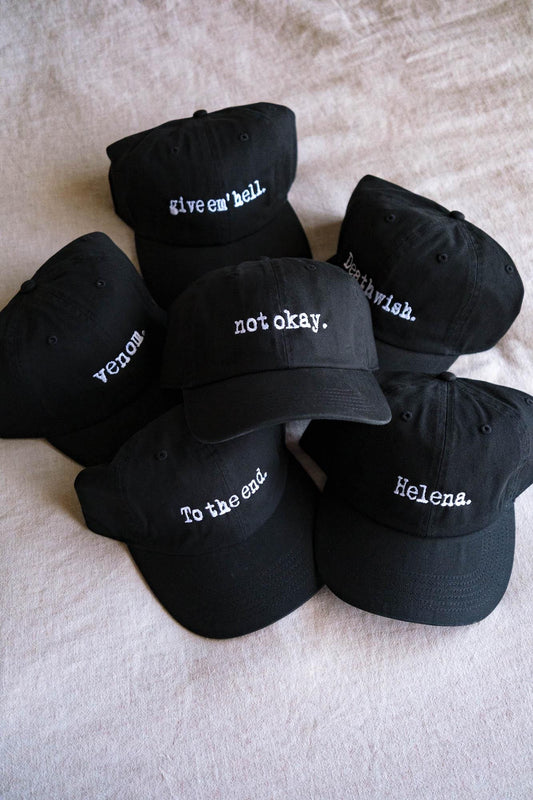 Custom Embroidery Text Embroidered Hat