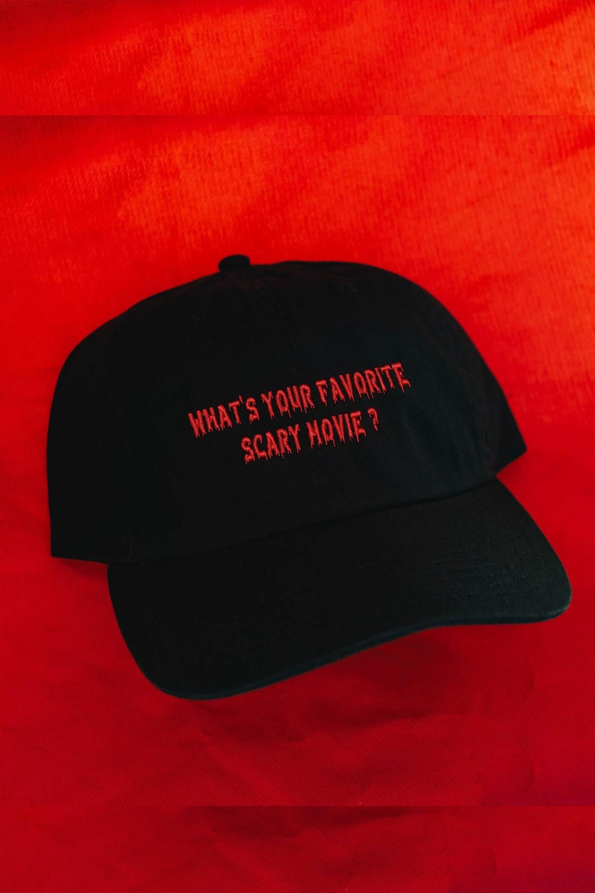 What's Your Favorite Scary Movie Horror Embroidered Hat