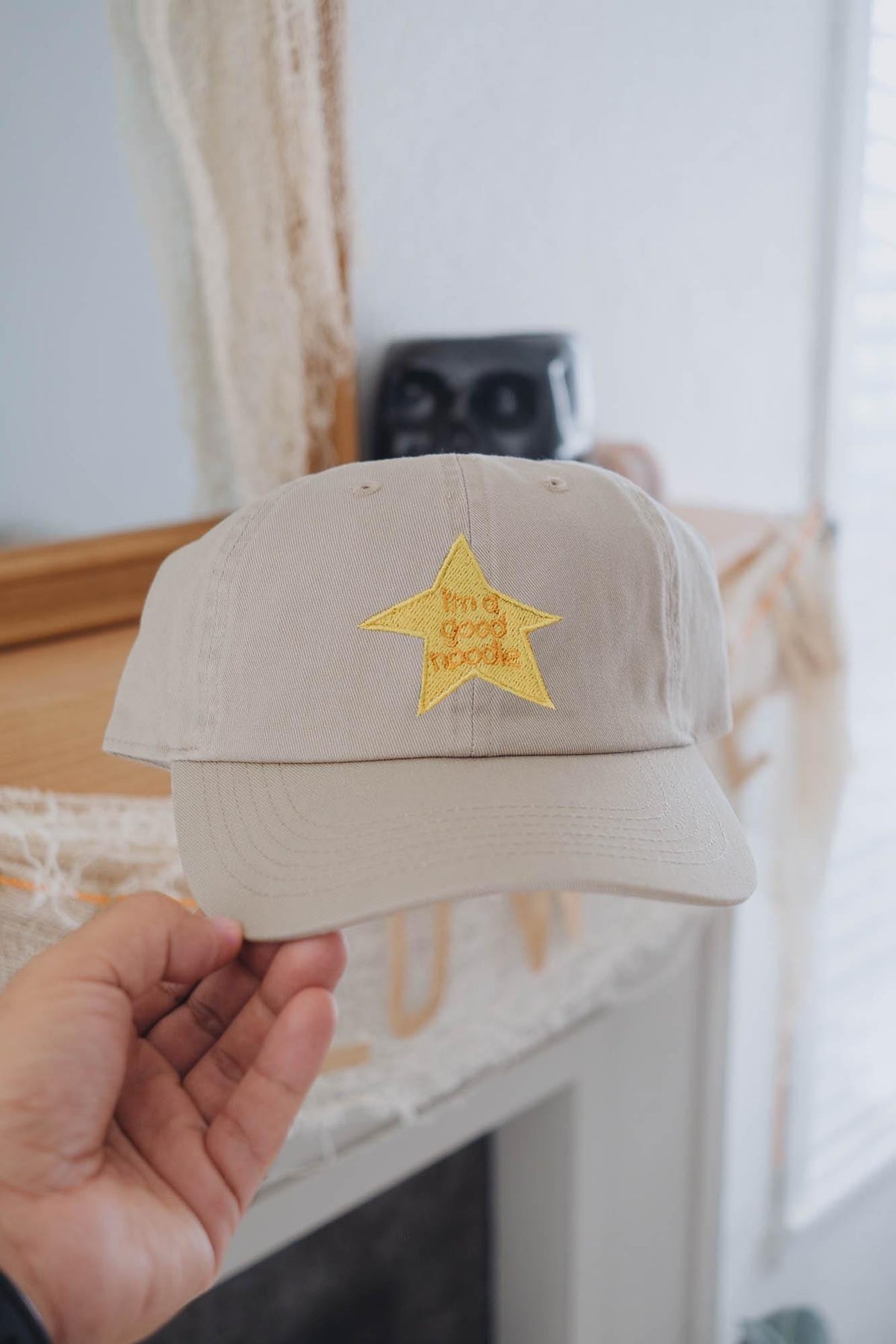 I am a Good Noodle Star Embroidered Dad Hat