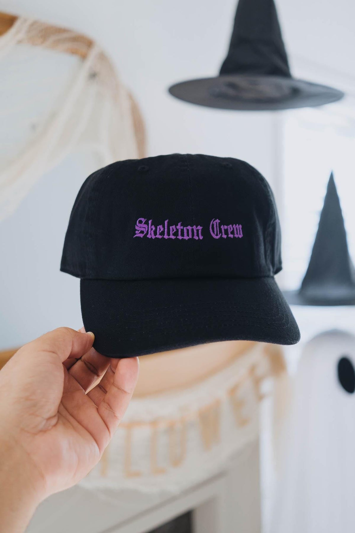 Skeleton Crew Spooky Embroidered Hat