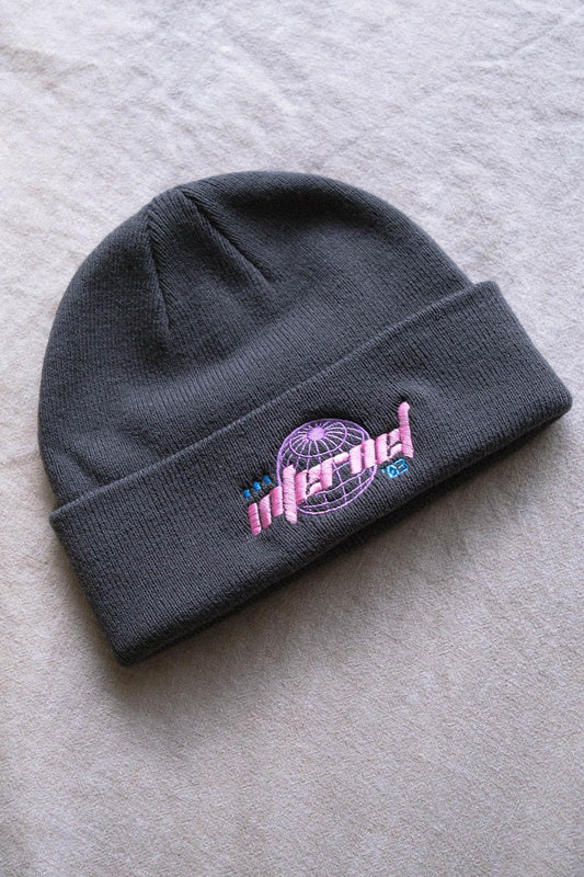 Internet Futuristic Vaporwave Webcore Embroidered Beanie