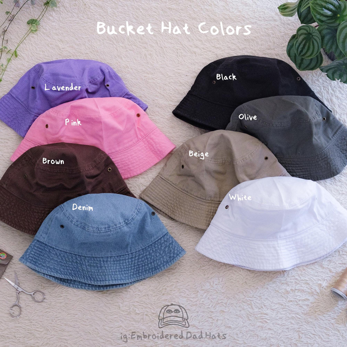 Id Rather be Shiny Hunting Anime Embroidered Bucket Hat