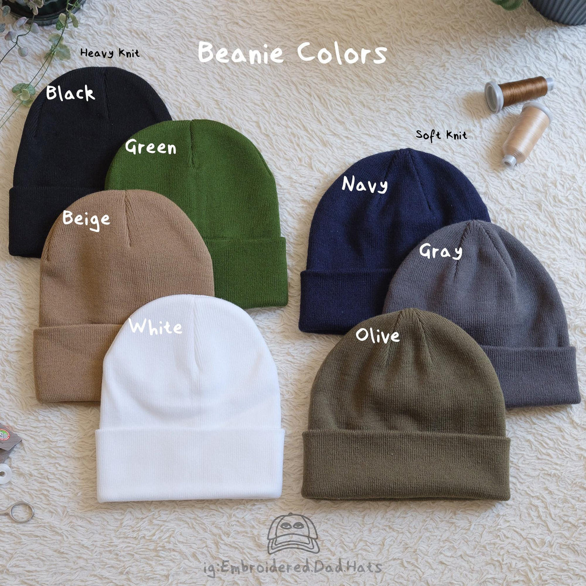 What's your favorite Scary Movie? Spooky Embroidered Beanie