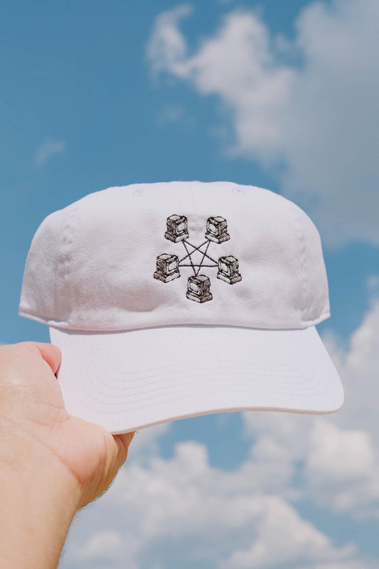 Retro Computer Network Y2K Pentagram Embroidered Hat